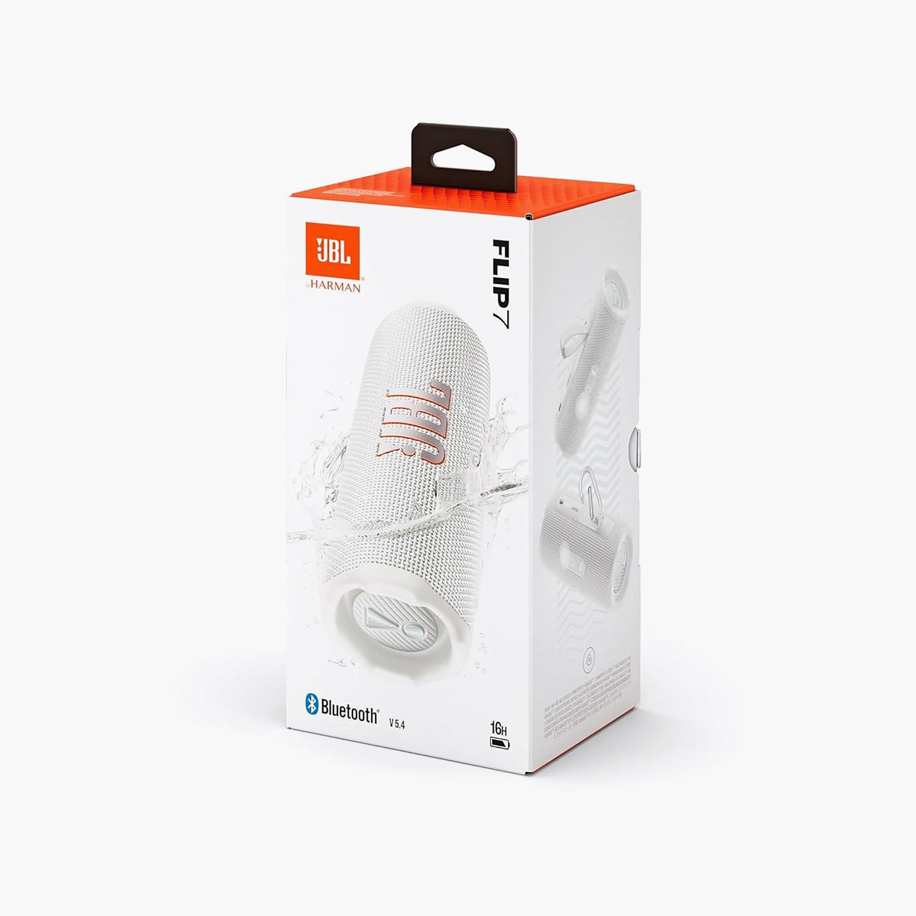 JBL Flip 7 Portable Waterproof Drop-Proof Speaker White | JBLFLIP7WHT-electronics-speakers-image-8