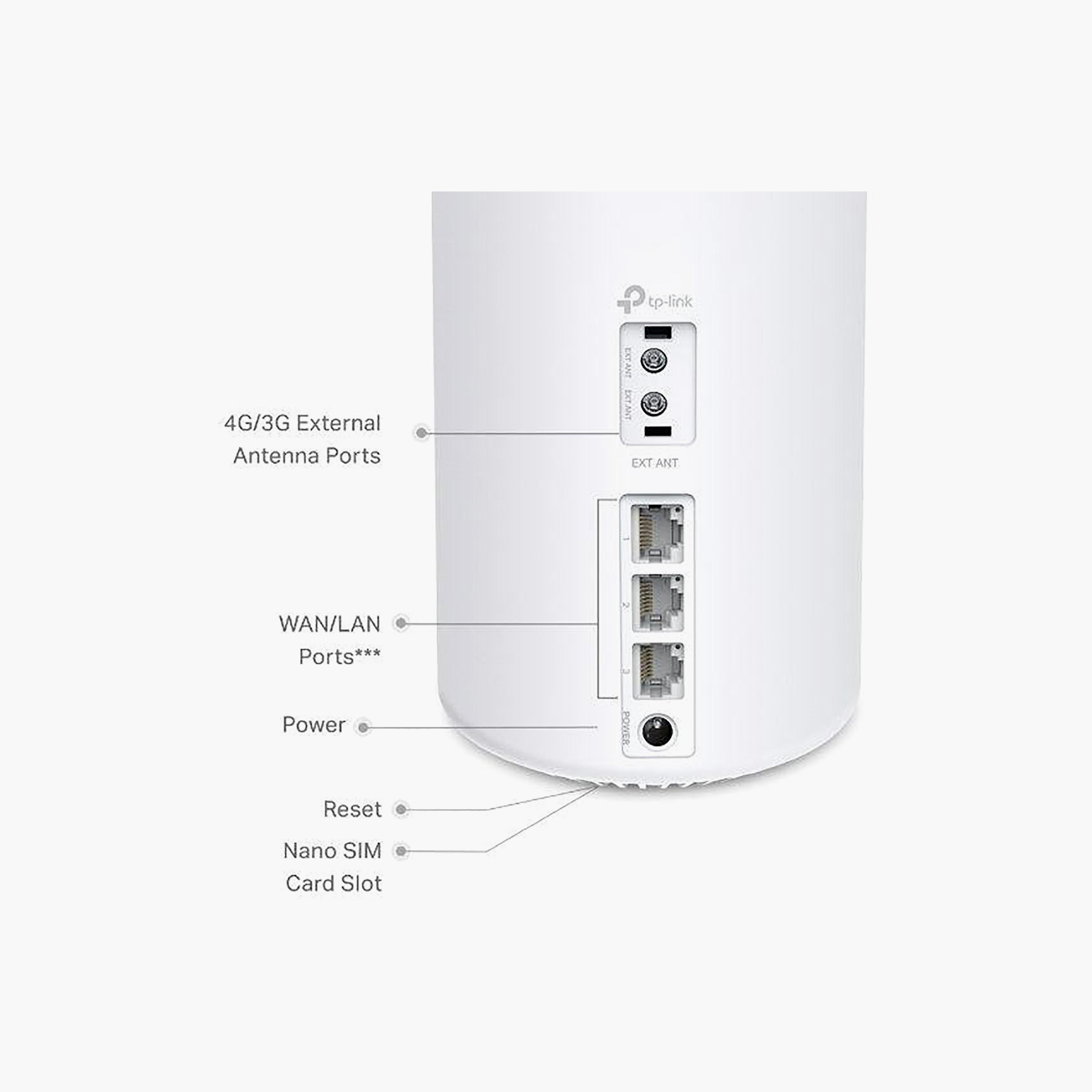 نظام تي بي لينك ديكو X10 منزلي 4G+ لاسلكي AX1500 واي فاي 6، أبيض من تي بي لينك | DECO X10-4G-electronics-accessories-computeraccesories-image-2