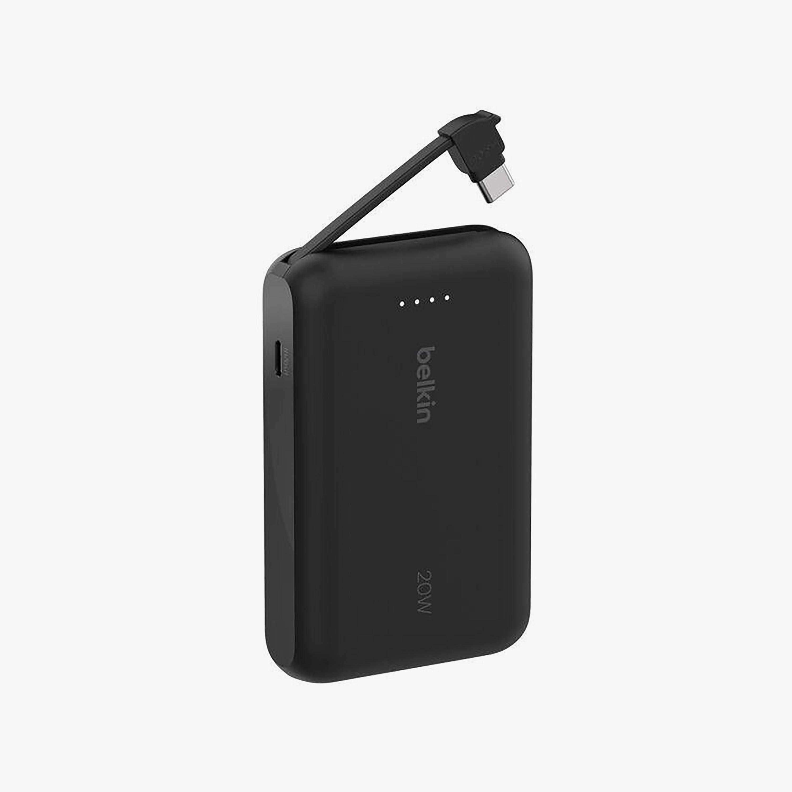 Belkin Powerbank 10000 mAh Integrated Cable Black | BKN-BPB021HQBK-electronics-accessories-mobileaccesories-image-1