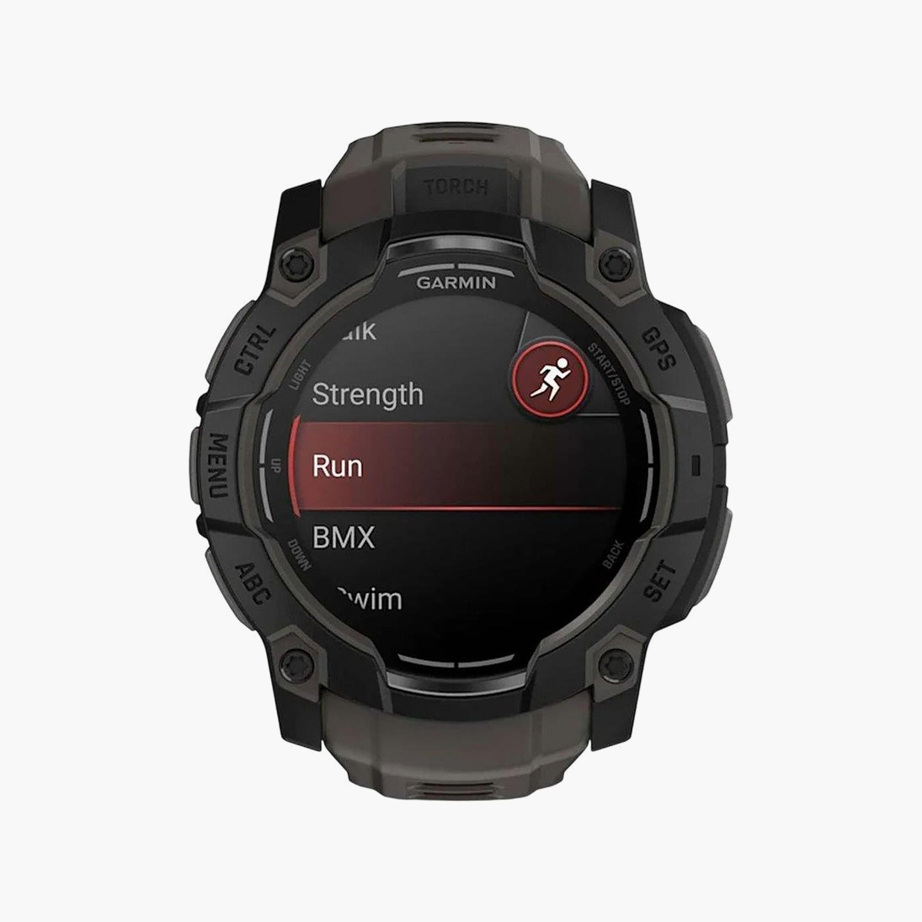Garmin Instinct 3 Smartwatch Black with Charcoal Band | 010-03020-00-men-watchesandjewellery-watches-image-1