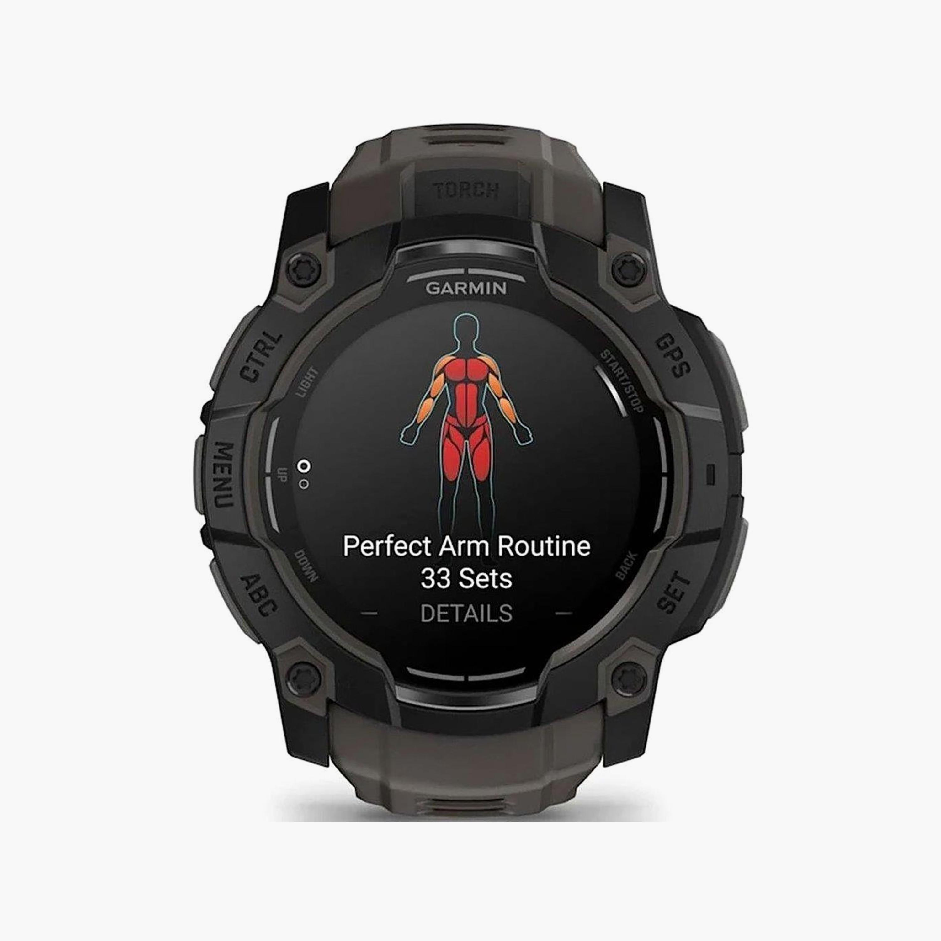 Garmin Instinct 3 Smartwatch Black with Charcoal Band | 010-03020-00-men-watchesandjewellery-watches-image-2