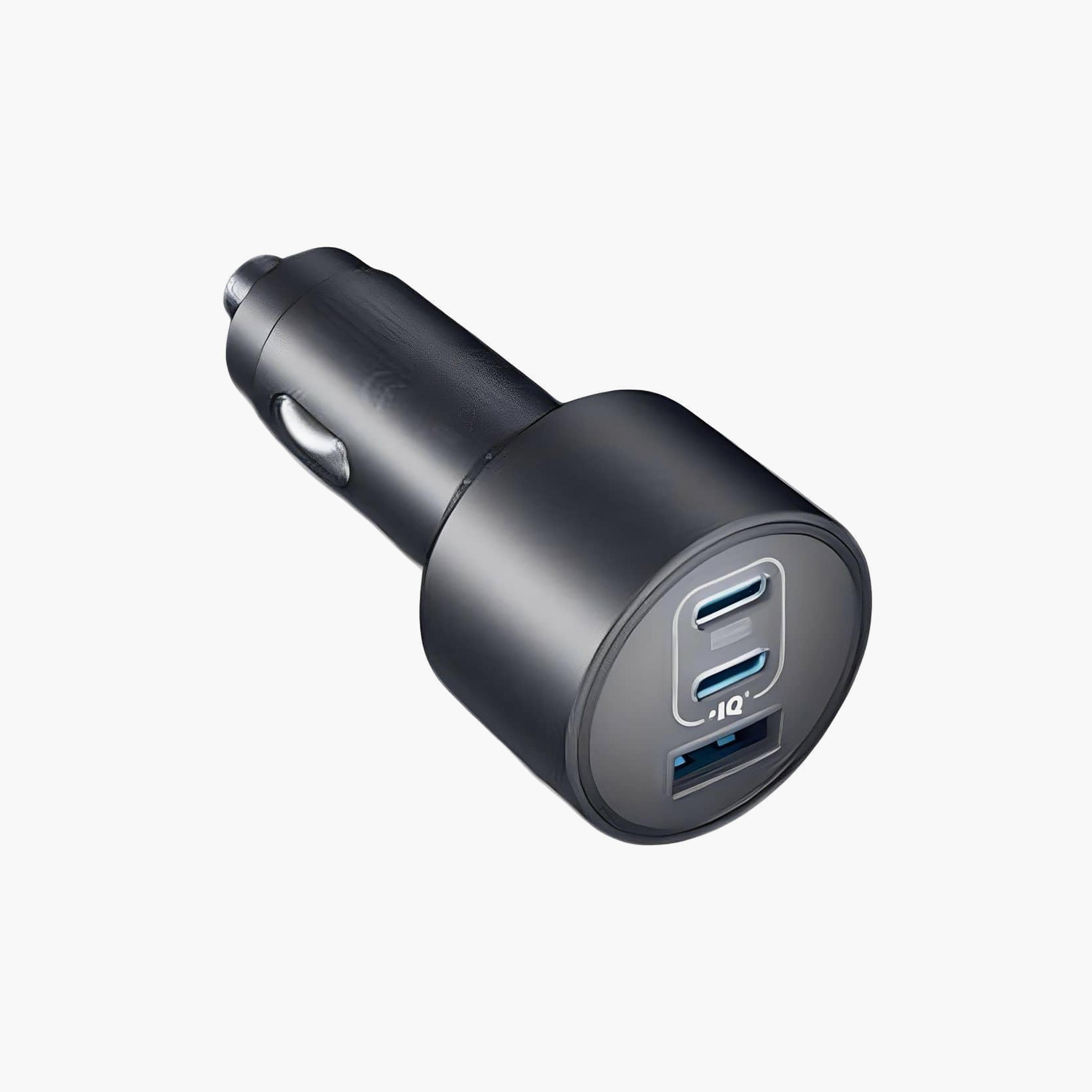 Anker Nano 3-Port Car Charger Black | B2737HA1-electronics-accessories-mobileaccesories-image-1