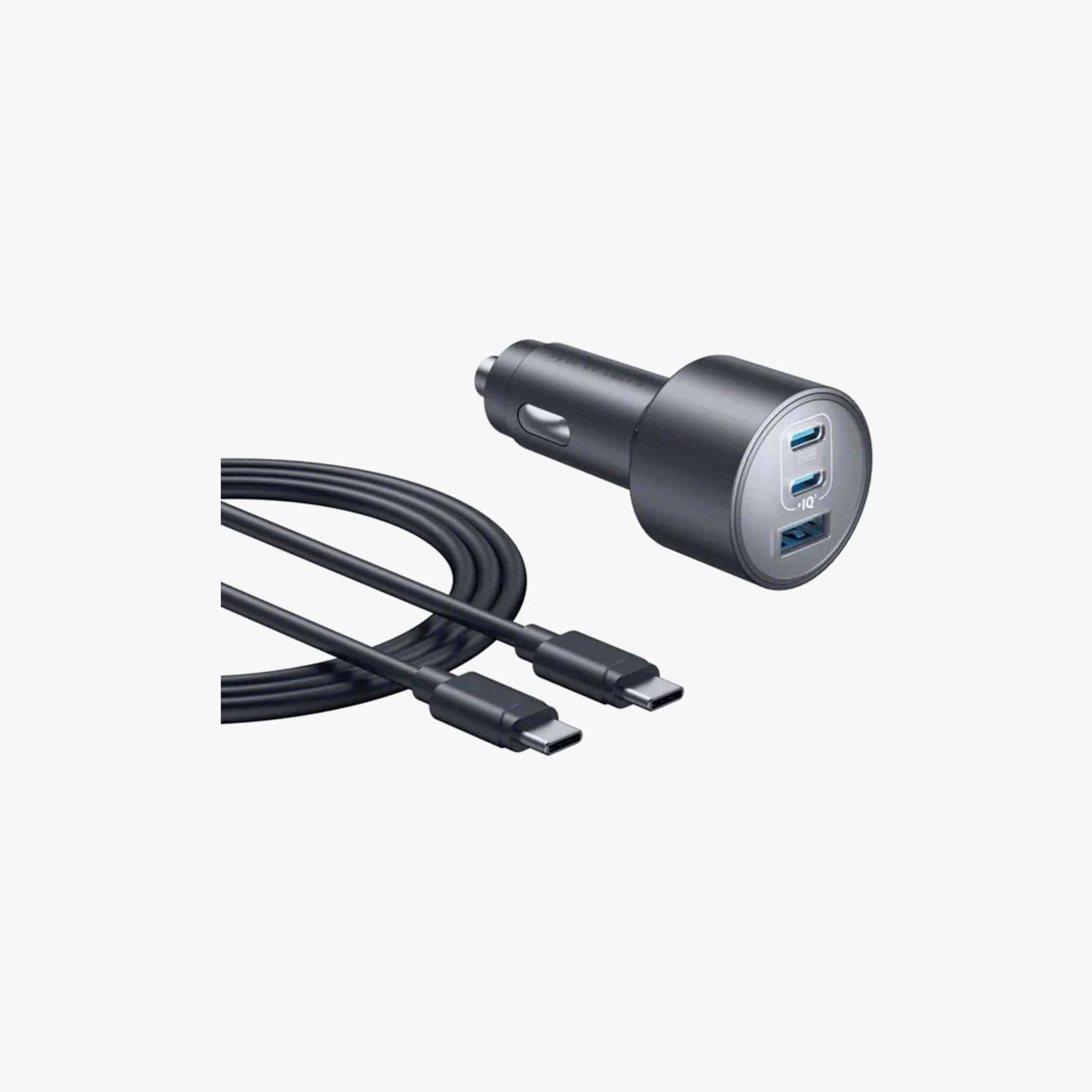 Anker Nano 3-Port Car Charger Black | B2737HA1-electronics-accessories-mobileaccesories-image-2