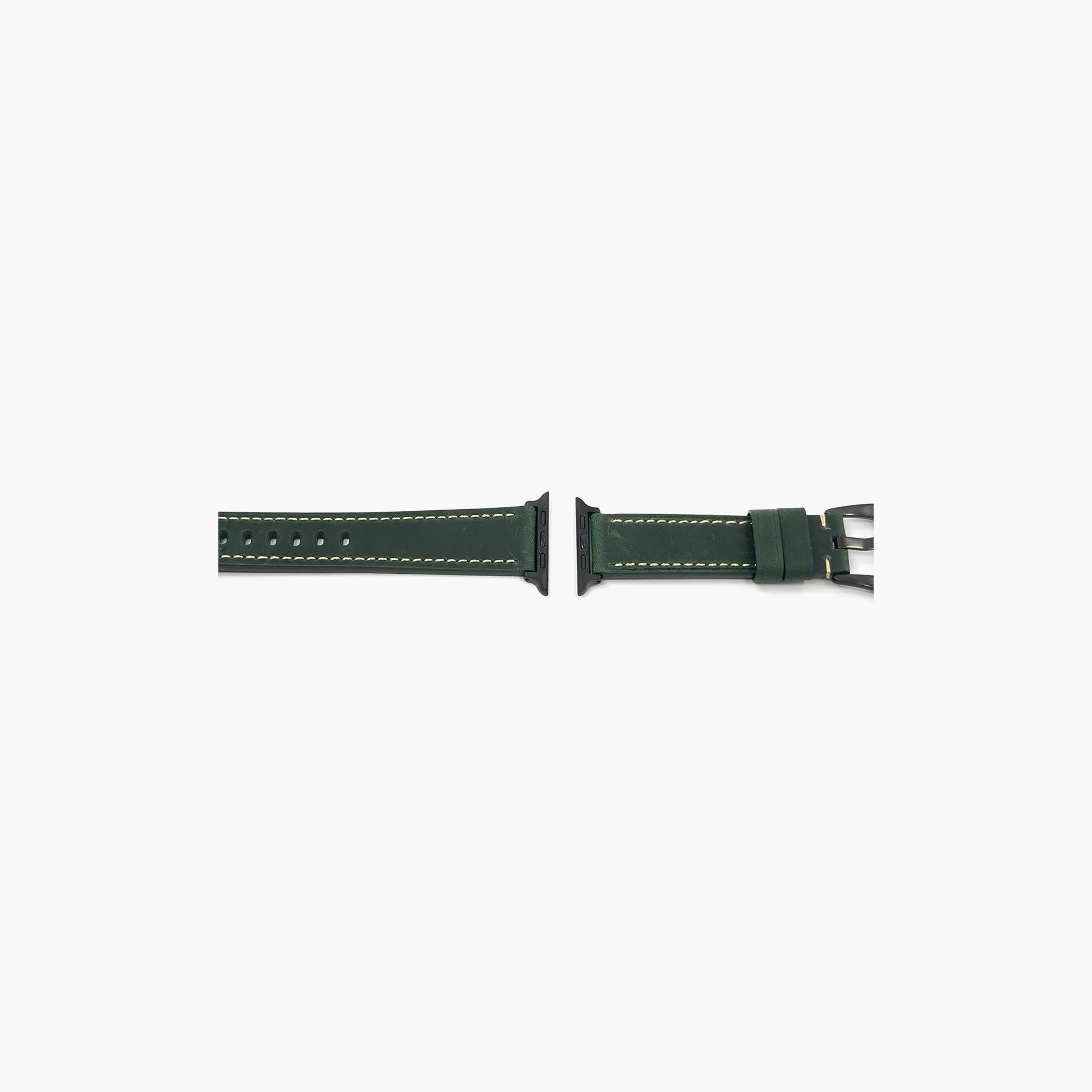 Quix Leather Watch Strap Band Universal Green | QWSBSL00133-GRN-electronics-accessories-wearableaccesories-image-3