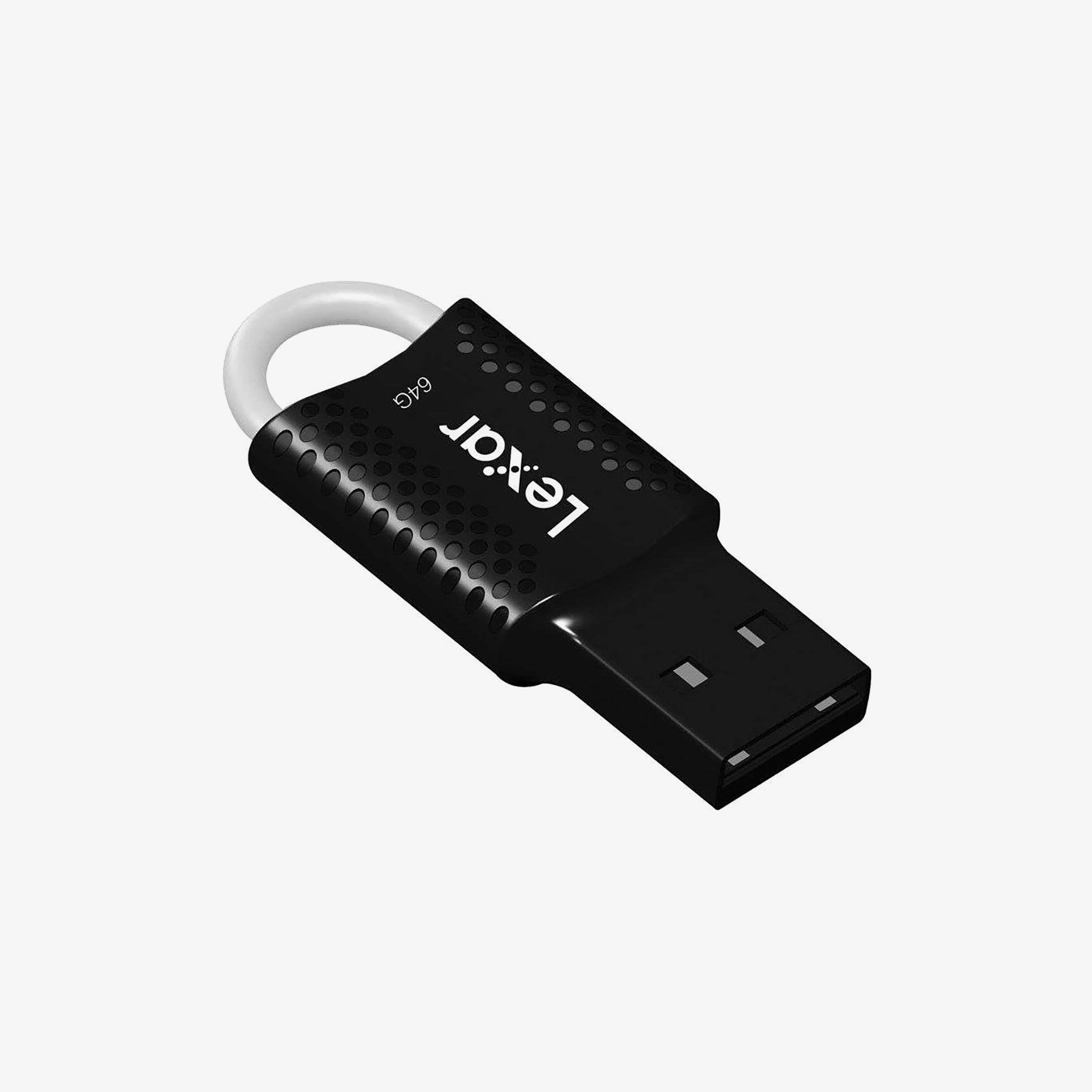 Lexar 64GB JumpDrive V40 USB 2.0 Flash Drive | LJDV40-64GAB-electronics-accessories-computeraccesories-image-1