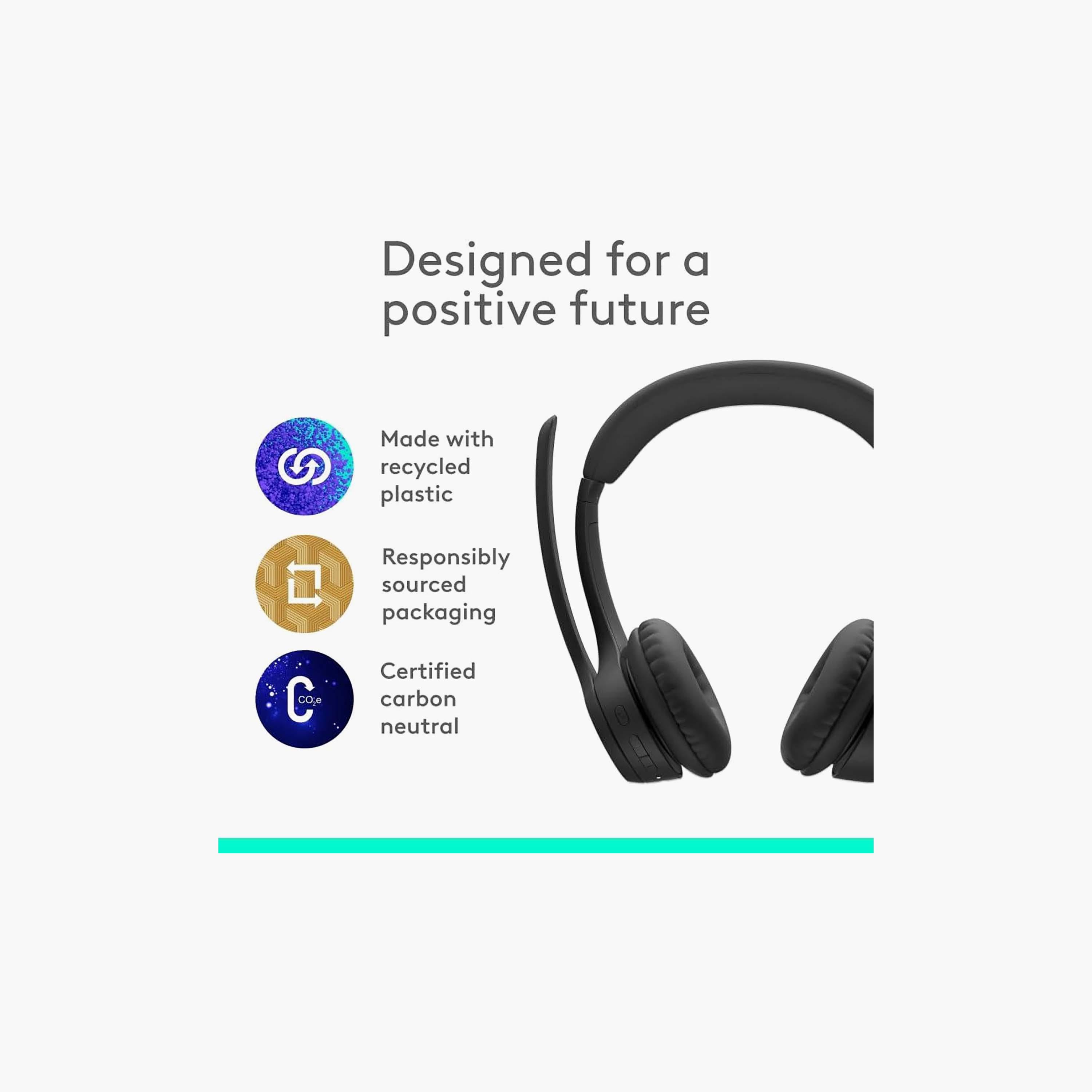 Logitech Zone 300 Wireless On-Ear Headset Black | 981-001407-electronics-headphonesandearphones-image-3