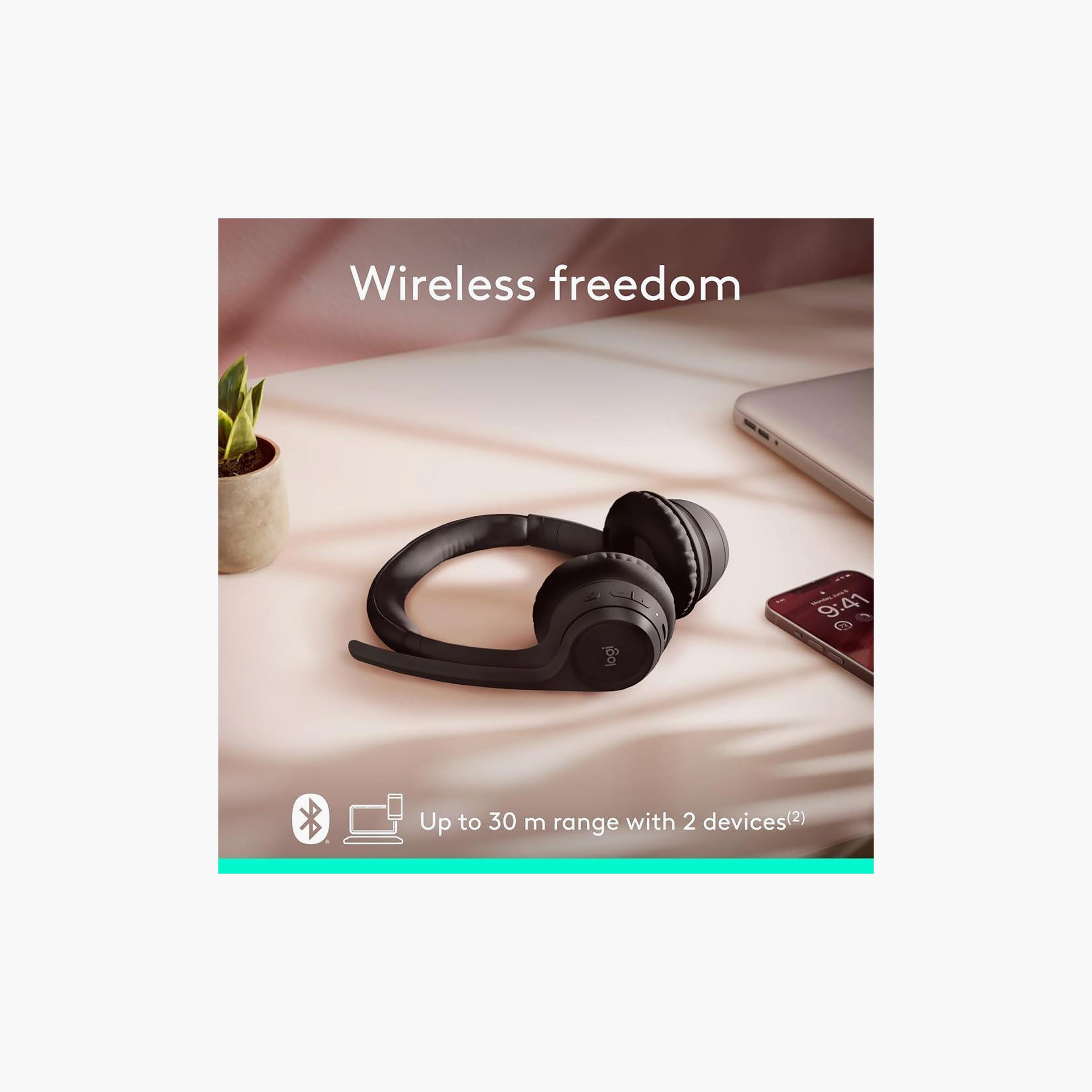 Logitech Zone 300 Wireless On-Ear Headset Black | 981-001407-electronics-headphonesandearphones-image-5