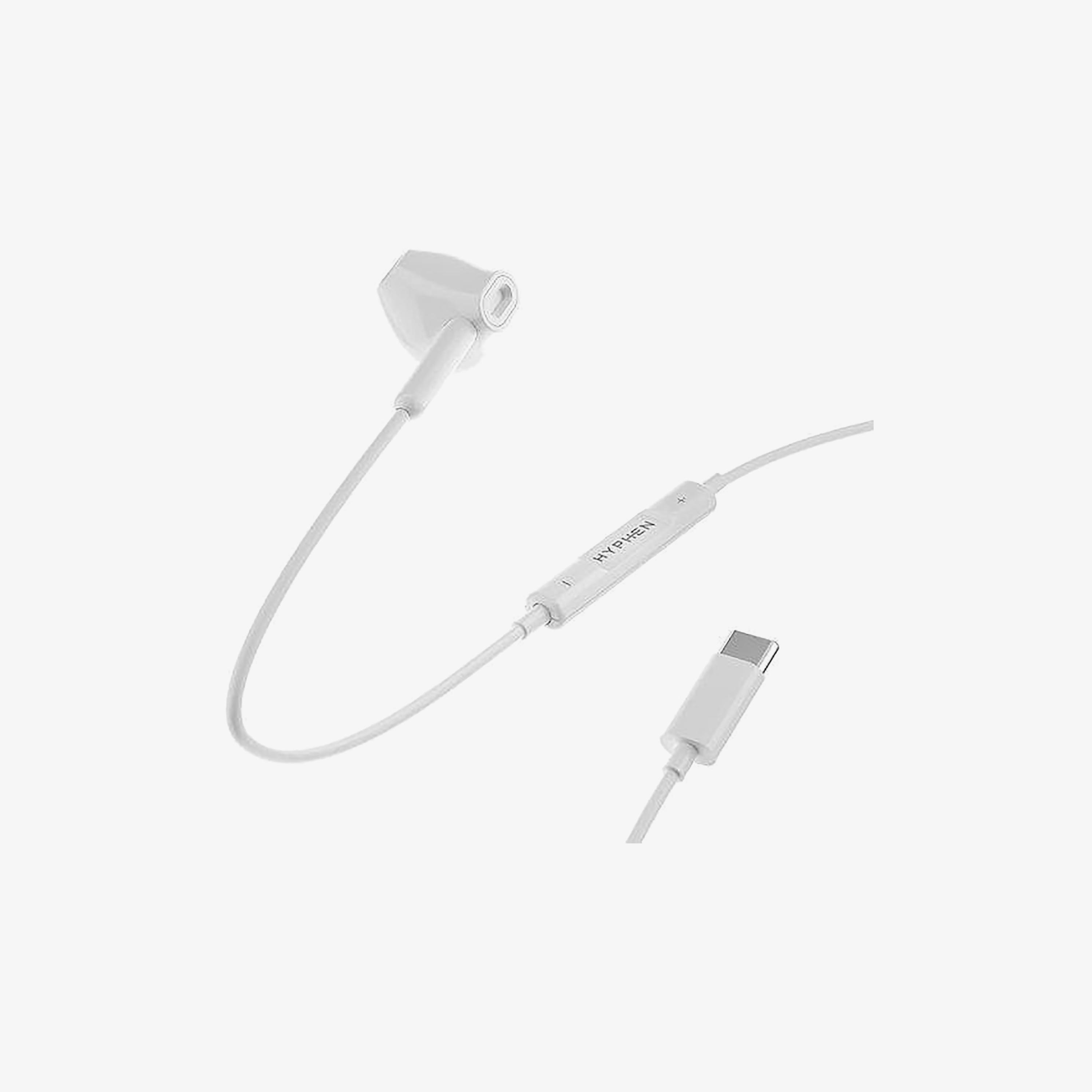 Hyphen WF100 Type C Wired Earphones White | HWE-TCEWH0413-electronics-headphonesandearphones-image-3