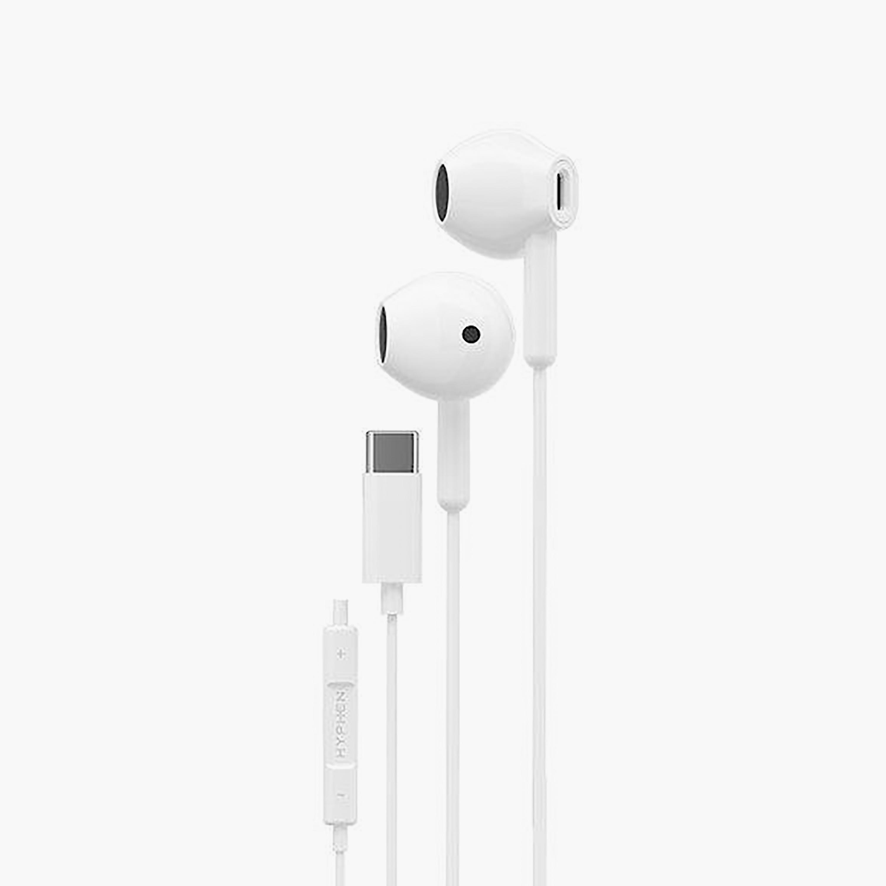 Hyphen WF100 Type C Wired Earphones White | HWE-TCEWH0413-electronics-headphonesandearphones-image-4
