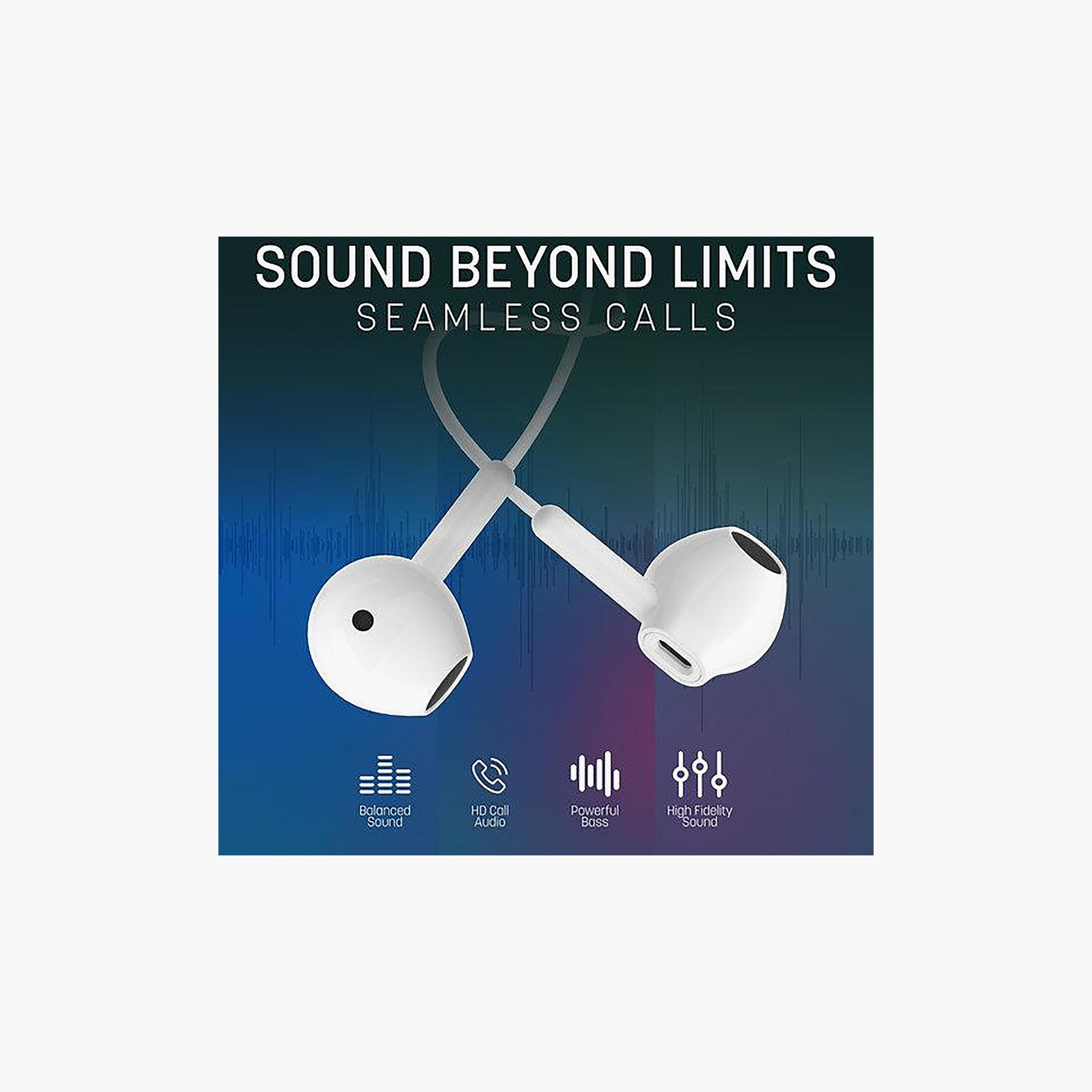 Hyphen WF100 Type C Wired Earphones White | HWE-TCEWH0413-electronics-headphonesandearphones-image-5