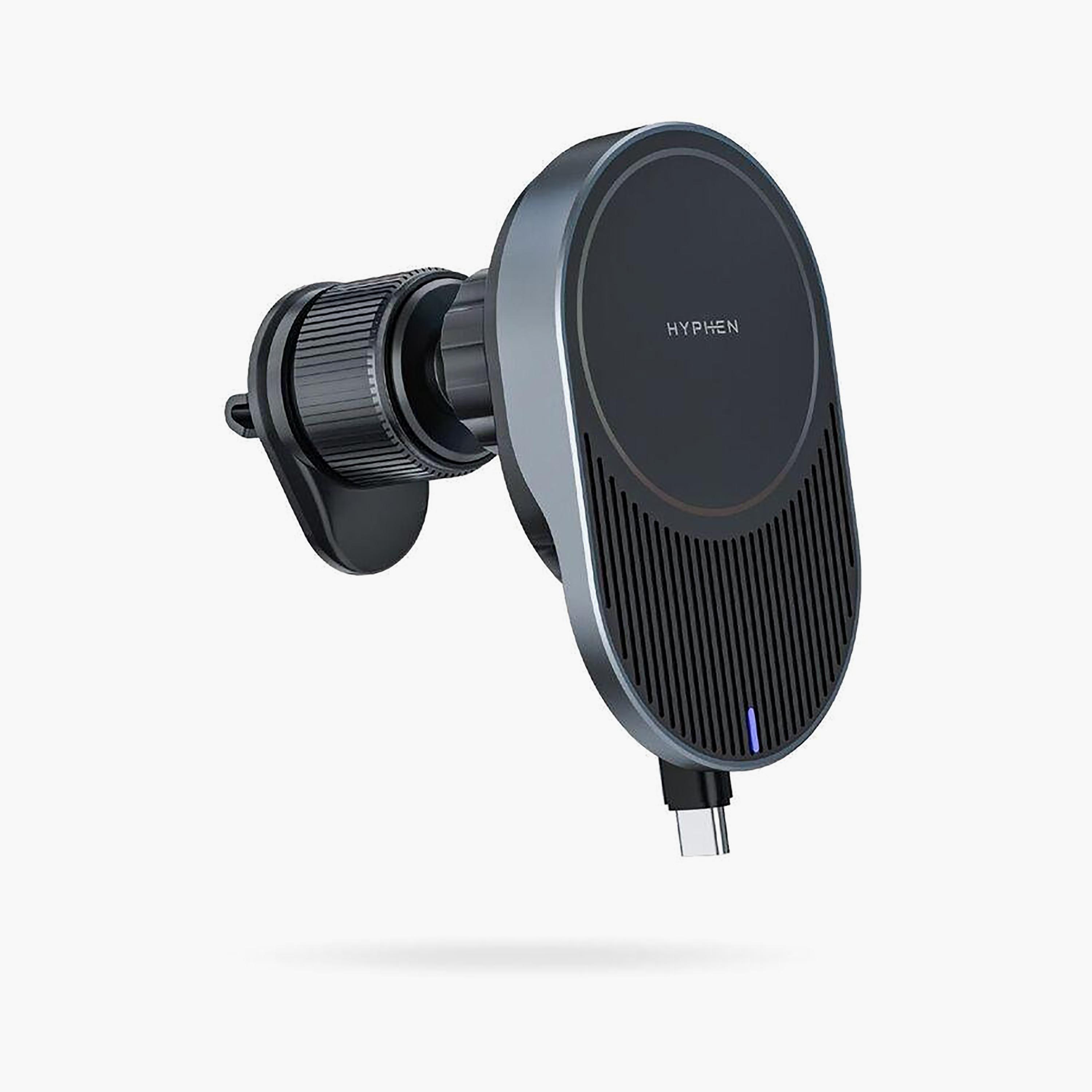 Hyphen MAGT WC15 MagSafe Wireless Car Charger 15W with Built in Type C Cable Black | HCC-M15WCC0949-electronics-accessories-mobileaccesories-image-3