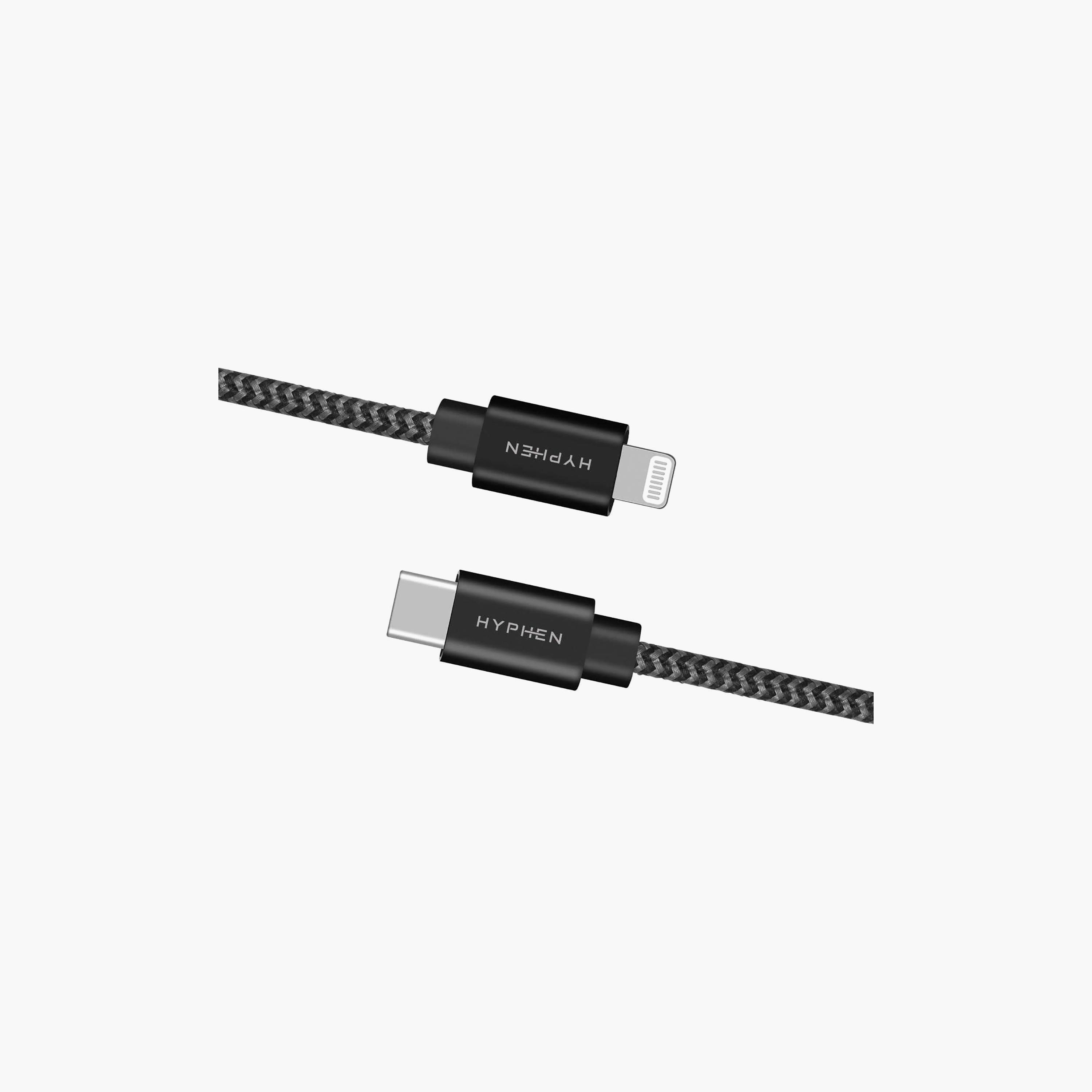 كابل هايفن شحن سريع من USB-C إلى لايتنينج بطول 2 متر، أسود من هايفن | HCB-TYCL21826-electronics-accessories-mobileaccesories-image-3