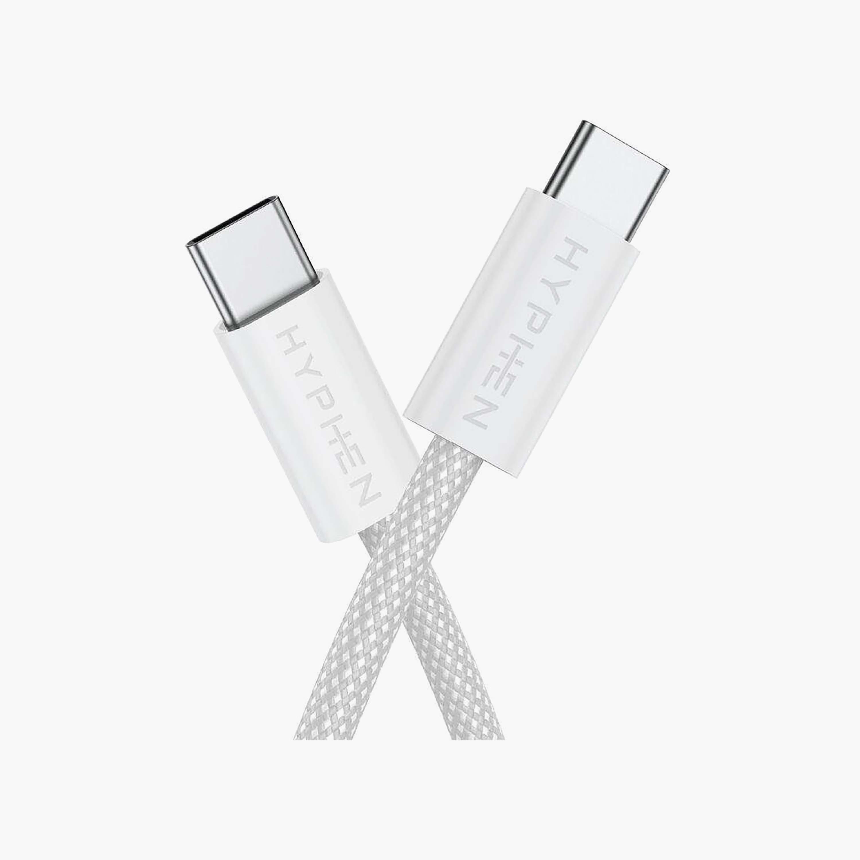 Hyphen Vibe Braided USB-C to USB-C Cable 60W 1m Gray | HCB-C160GY0321-electronics-accessories-mobileaccesories-image-3