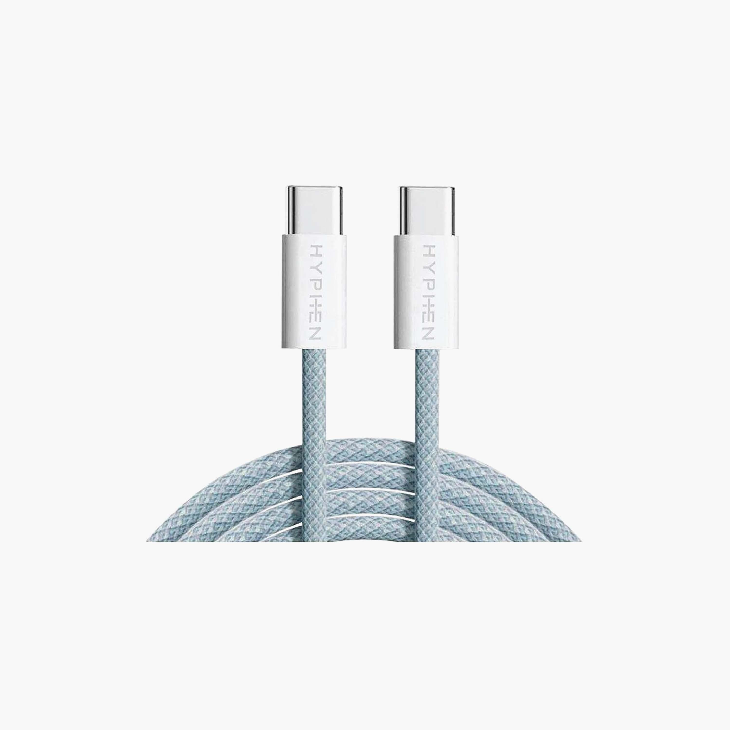 Hyphen VIBE Braided USB-C to USB-C Cable 60W 1m Blue | HCB-C160BL0352-electronics-accessories-mobileaccesories-image-4