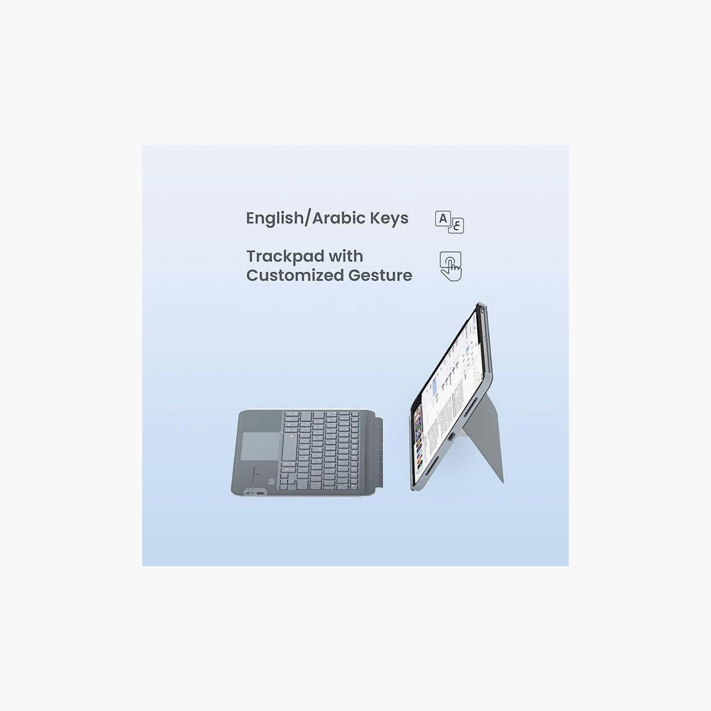 Smartix Detachable Wireless Keyboard with Trackpad for iPad Air 13-inch M2 and Pro | ACIPD106GN-electronics-accessories-computeraccesories-image-3