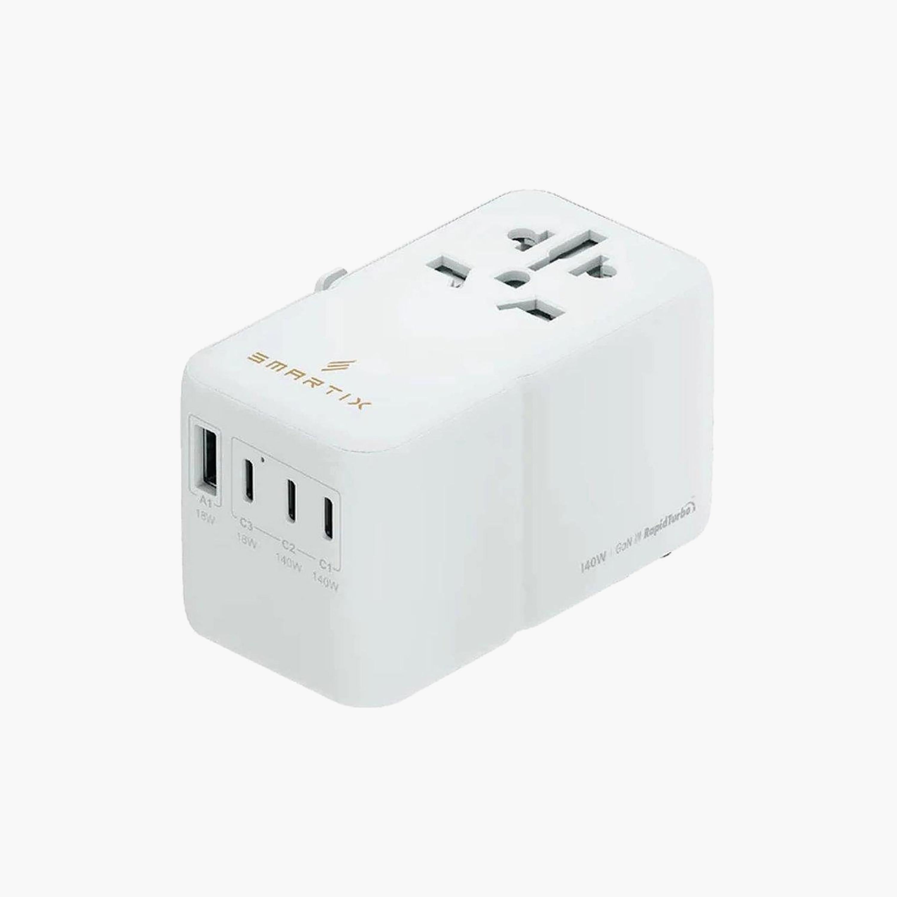 Smartix Premium Universal Travel 140 Watts Gen 2 Adaptor White | SM1BCTA5-electronics-portabledevices-image-1
