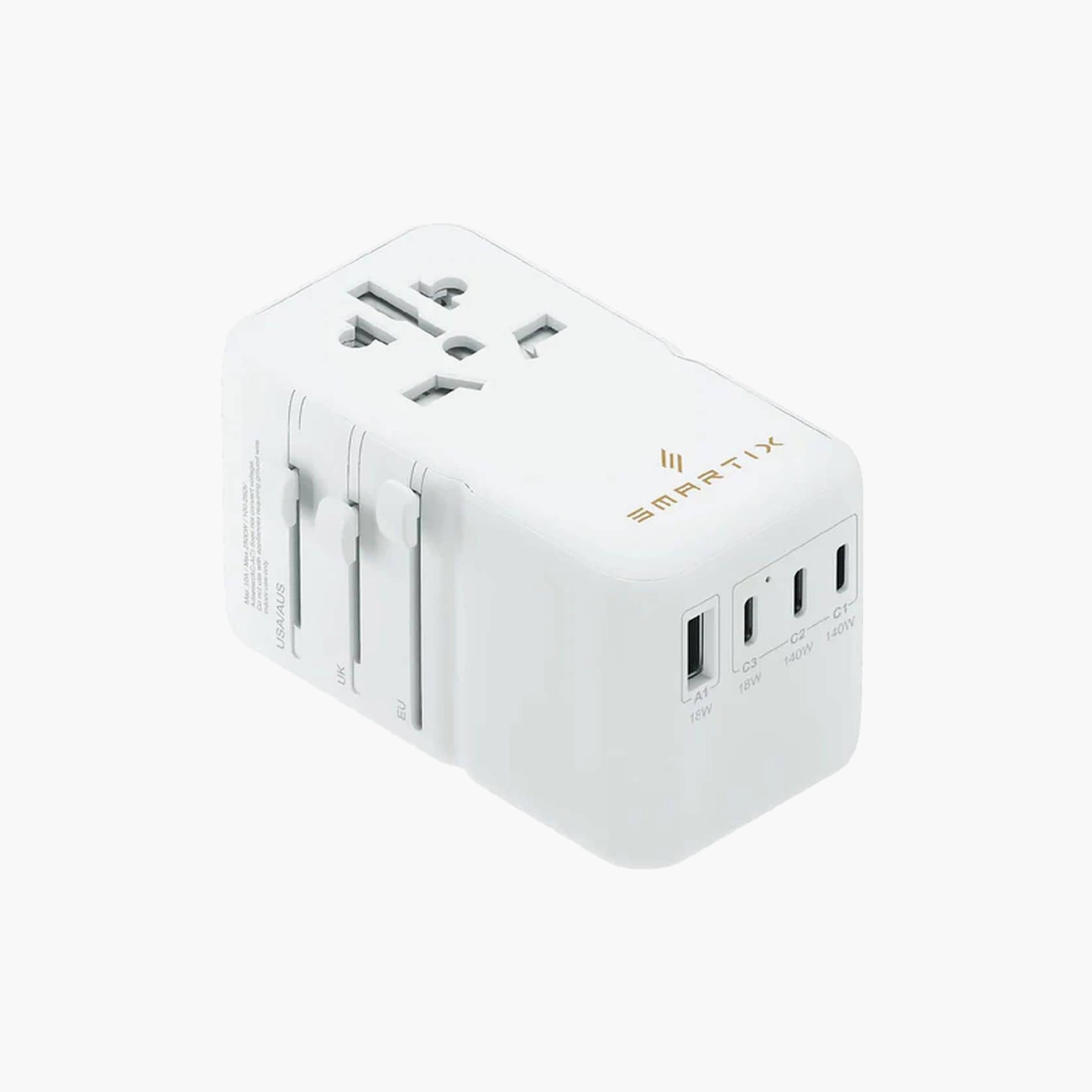 Smartix Premium Universal Travel 140 Watts Gen 2 Adaptor White | SM1BCTA5-electronics-portabledevices-image-2