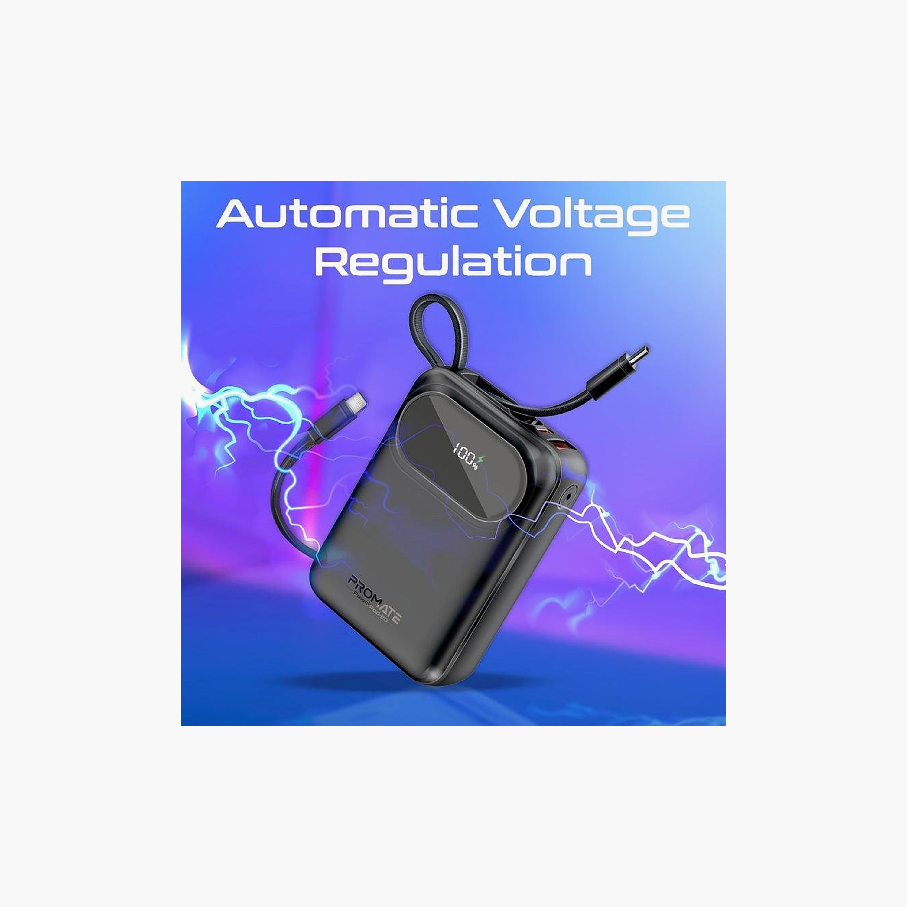 Promate Ultra Compact 20000mAh 35W Power Bank USB-C Lightning Black | POWERPOD-20.BLACK-electronics-accessories-mobileaccesories-image-4