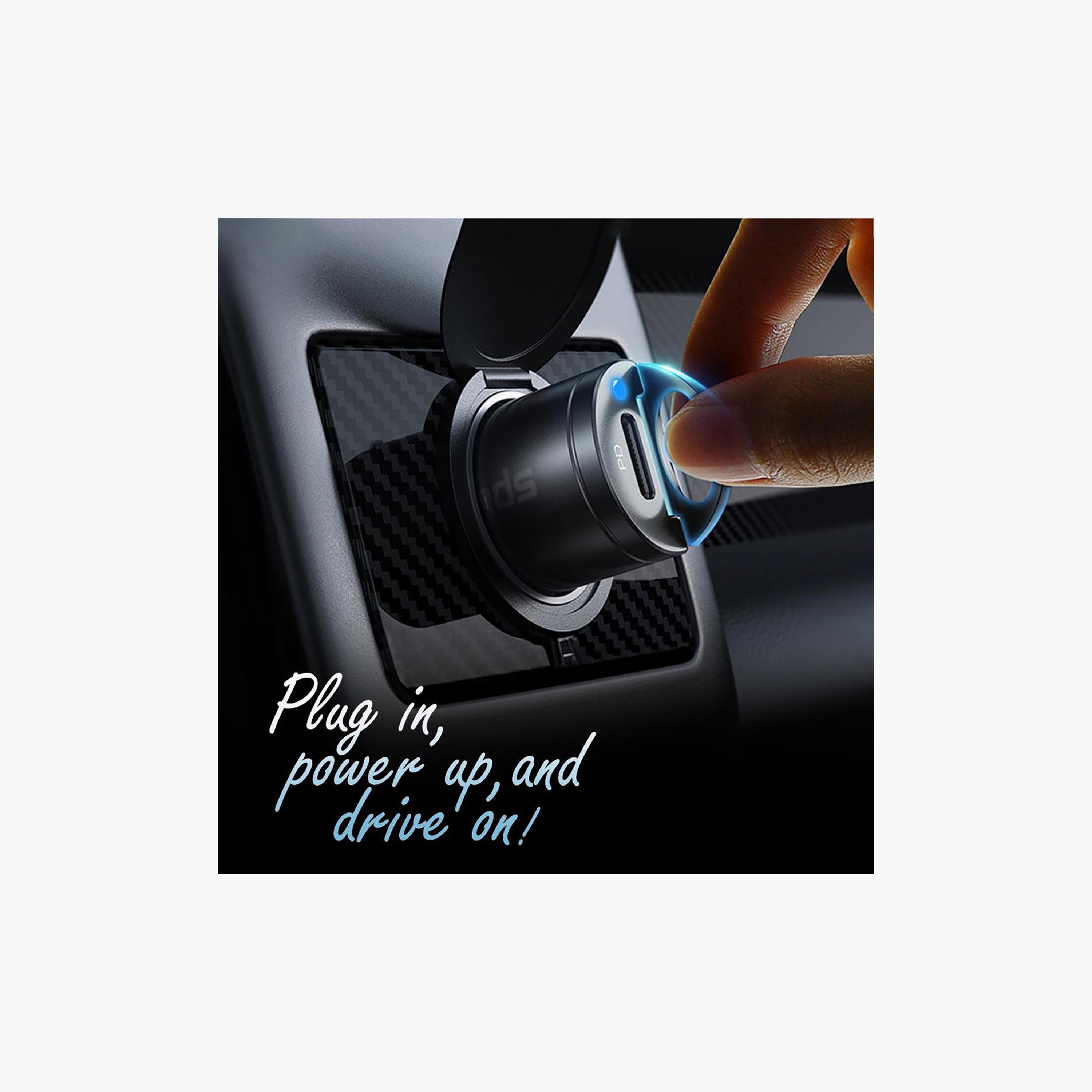 Trands 45W Super Mini Car Charger Black | TR-AD8368-electronics-accessories-mobileaccesories-image-3