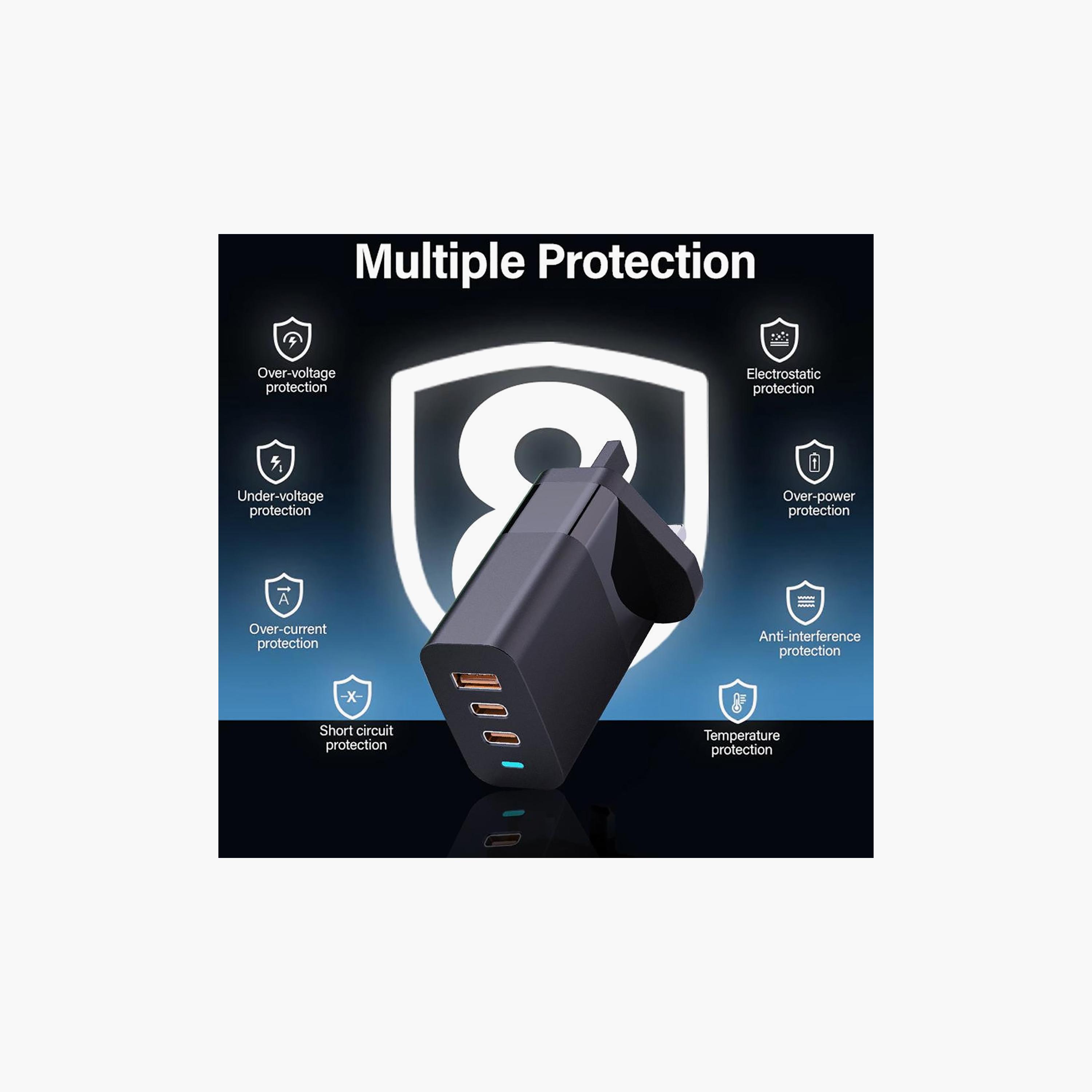 شاحن سريع تراندز فائق النحافة بتقنية GaNFast بقوة 65 واط مع كابل تيب سي | TR-AD9386-electronics-accessories-mobileaccesories-image-3