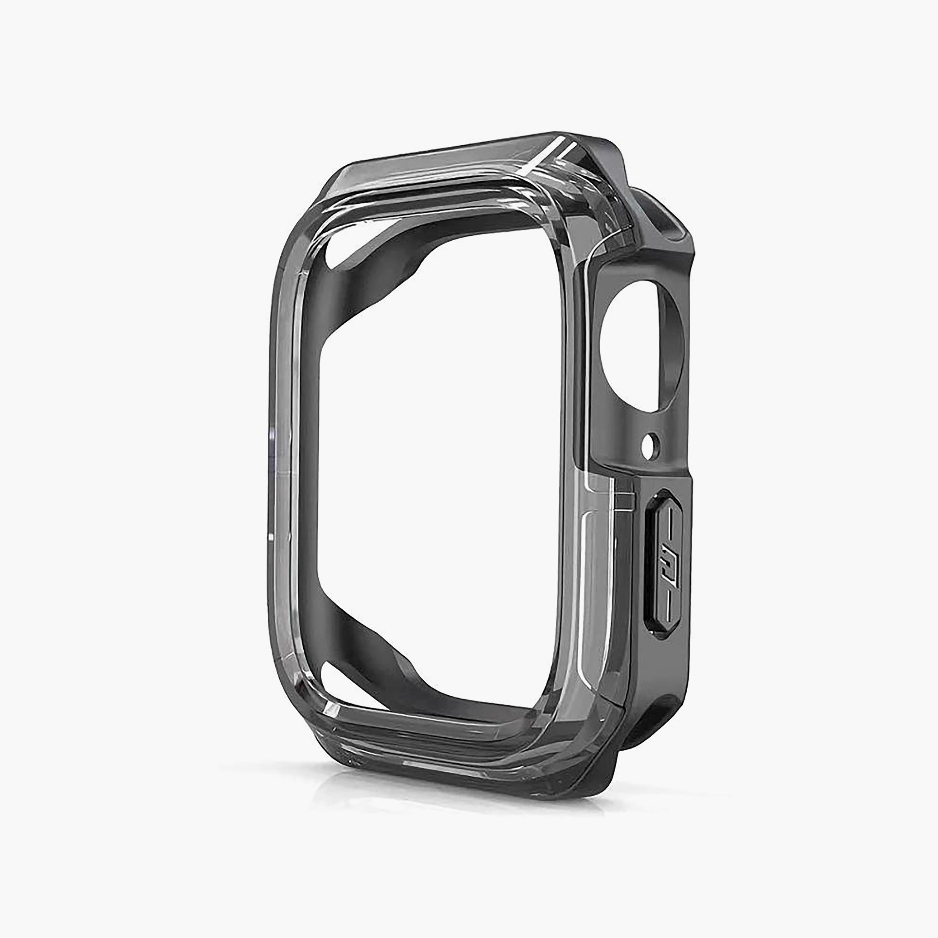 حافظة حماية ساعة أبل كويكس لون أسود شفاف مقاس 45 مم | QAWCB450002-electronics-accessories-wearableaccesories-image-1