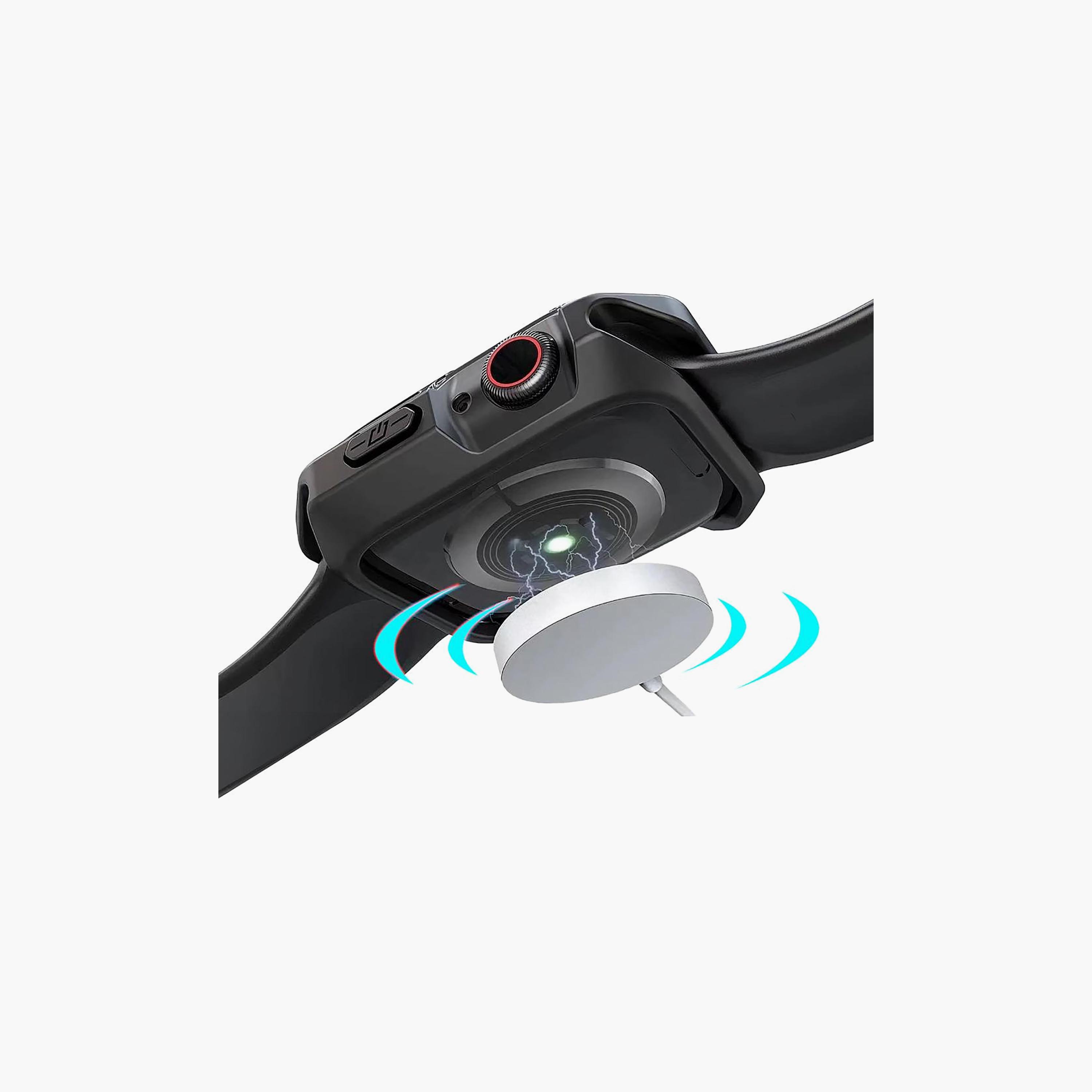 Quix Apple Watch Case Transparent Black 45mm | QAWCB450002-electronics-accessories-wearableaccesories-image-2
