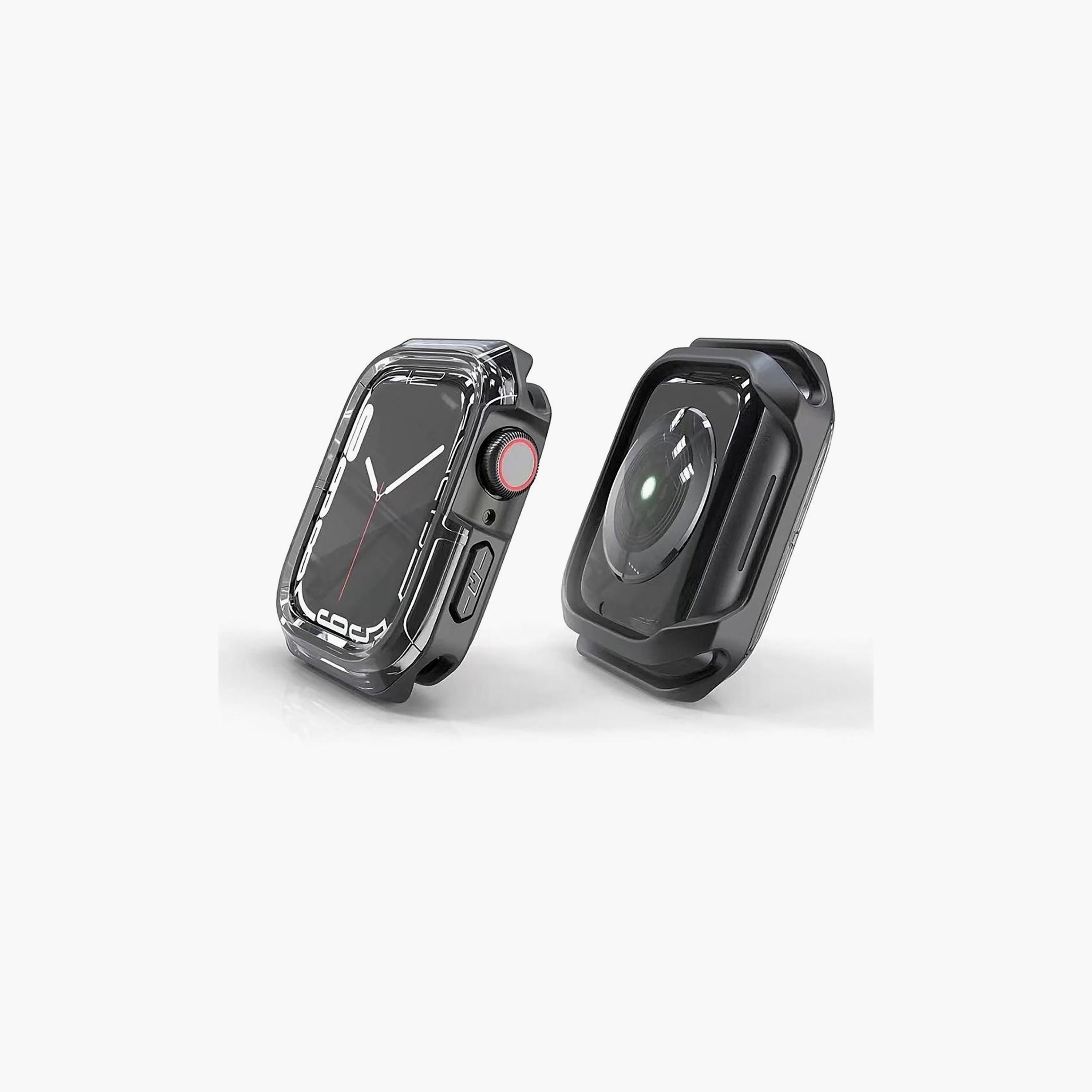 Quix Apple Watch Case Transparent Black 45mm | QAWCB450002-electronics-accessories-wearableaccesories-image-3
