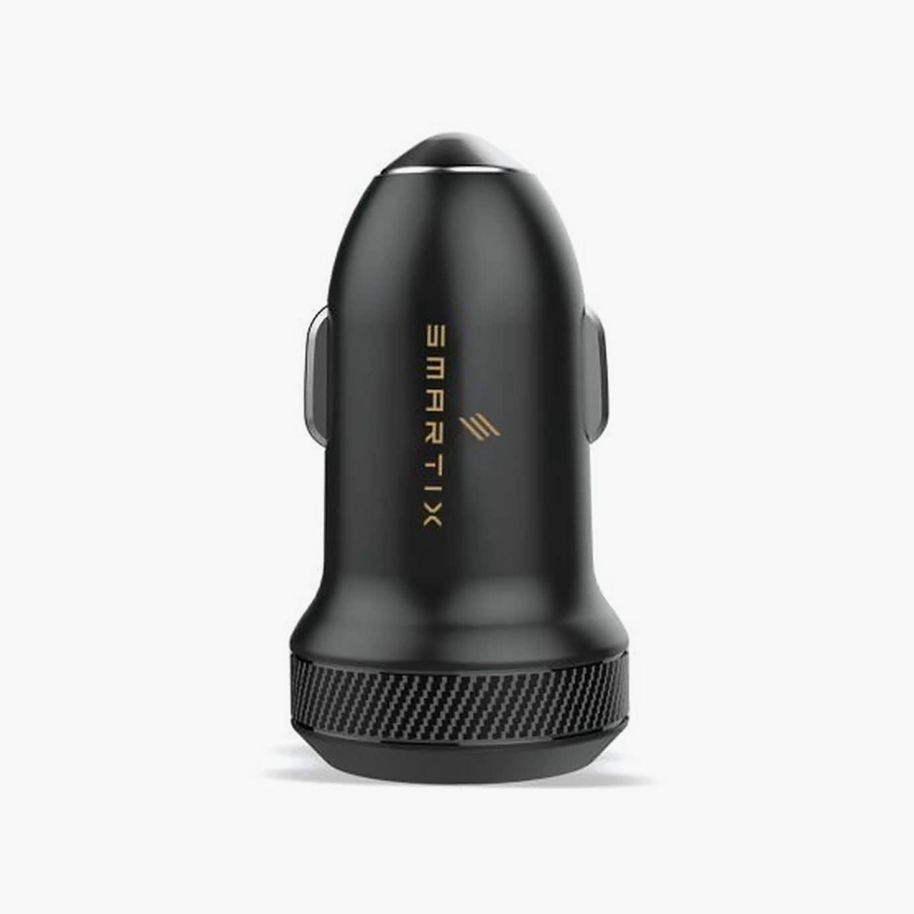 شاحن سيارة ذكي سمارتكس بريميوم سريع بقوة 30 واط لمنفذ USB-C PD وقوة 18 واط لمنفذ USB-A QC باللون الأسود | ECC09-electronics-accessories-mobileaccesories-image-2