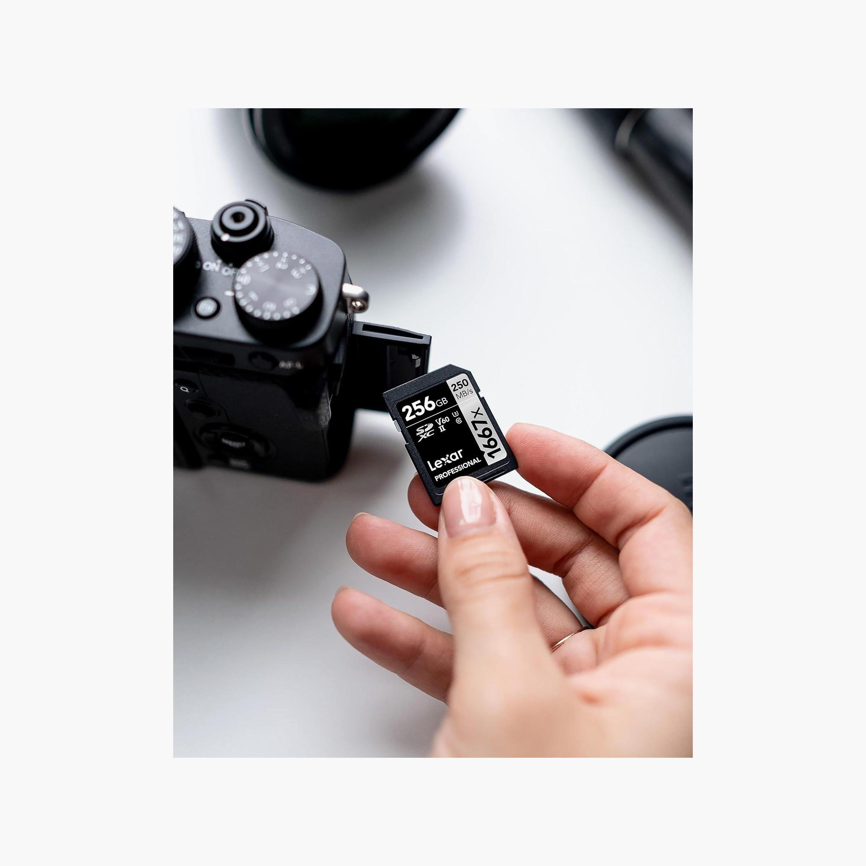 Lexar 256GB Professional 1667x SDXC UHS-II U3 V60 C10 250MB/s Read 120MB/s Write | LSD256CB1667-electronics-accessories-computeraccesories-image-3
