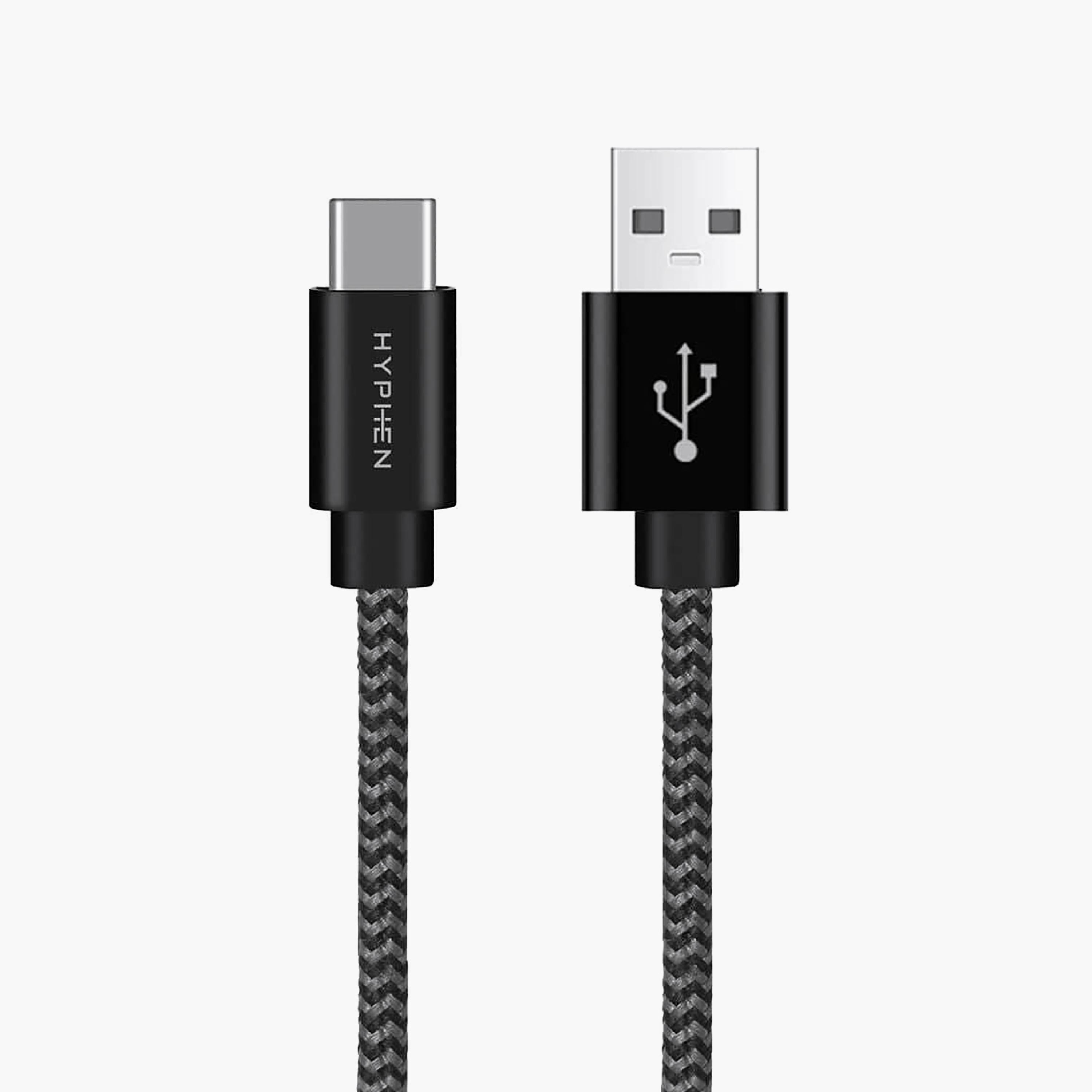 Hyphen USB 3.0 to USB-C Fast Charging Cable 1m Black | HCB-UTYC11833-electronics-accessories-mobileaccesories-image-2