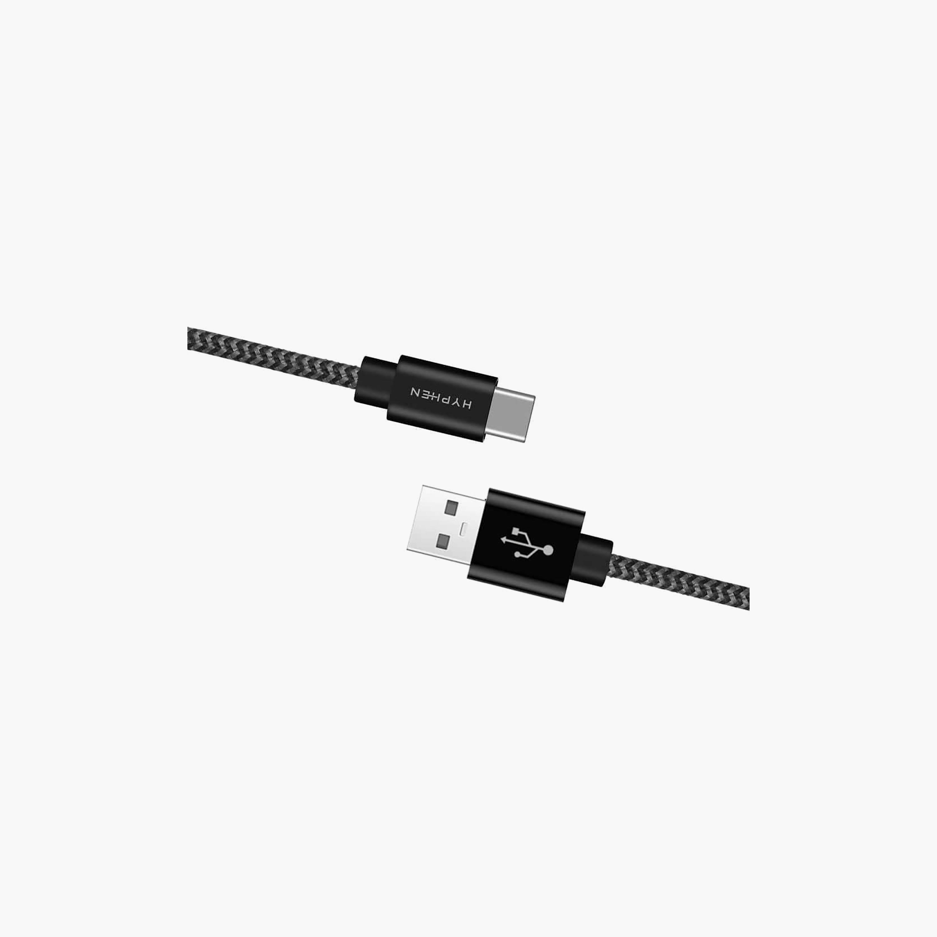 Hyphen USB 3.0 to USB-C Fast Charging Cable 1m Black | HCB-UTYC11833-electronics-accessories-mobileaccesories-image-3