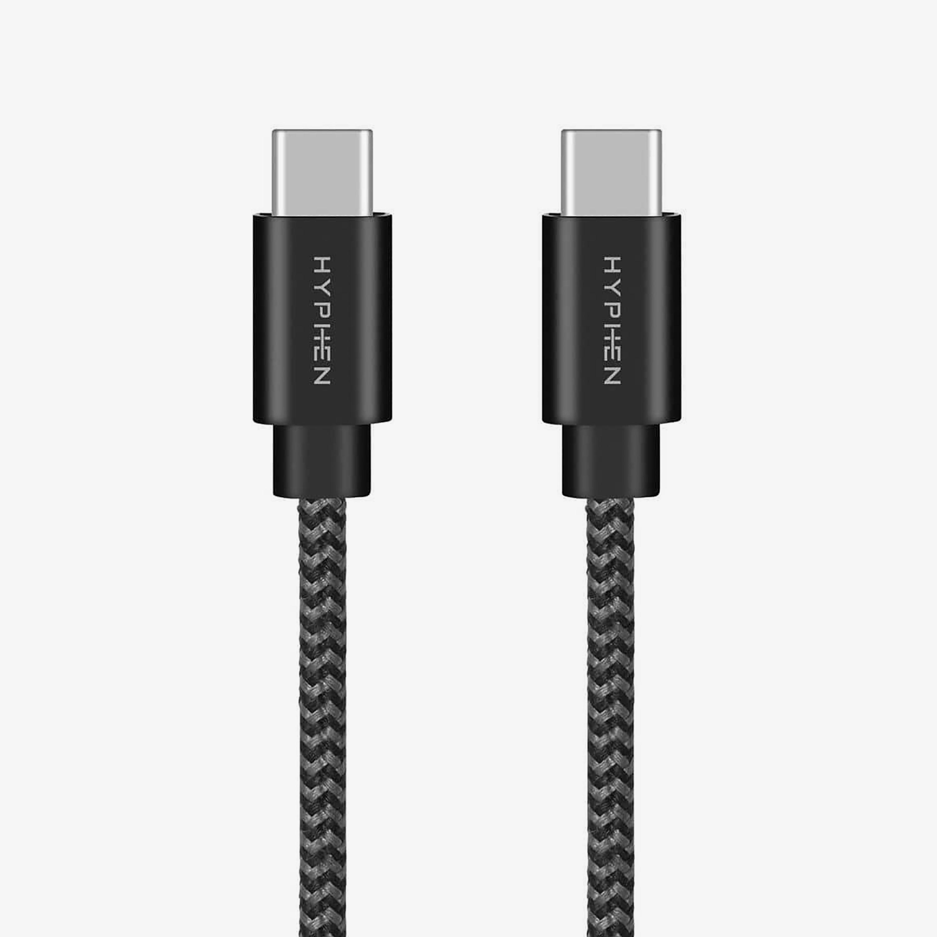 Hyphen USB-C to USB-C Fast Charging Cable 2m Black | HCB-C260W1789-electronics-accessories-mobileaccesories-image-2
