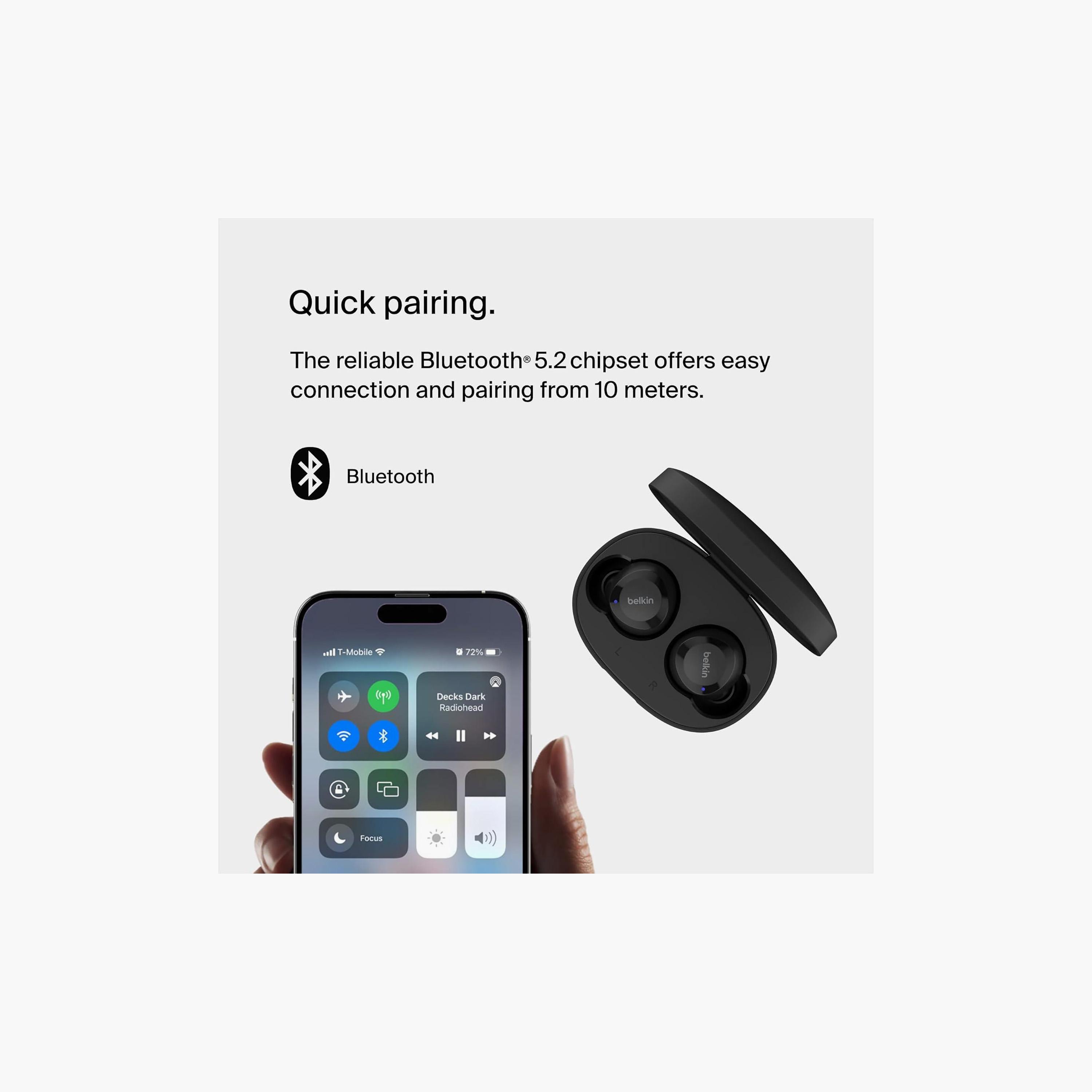 سماعات أذن لاسلكية بيلكن ساوند فورم بولت، أسود من بيلكن | BL-TWS-C009-BLK-electronics-headphonesandearphones-image-3