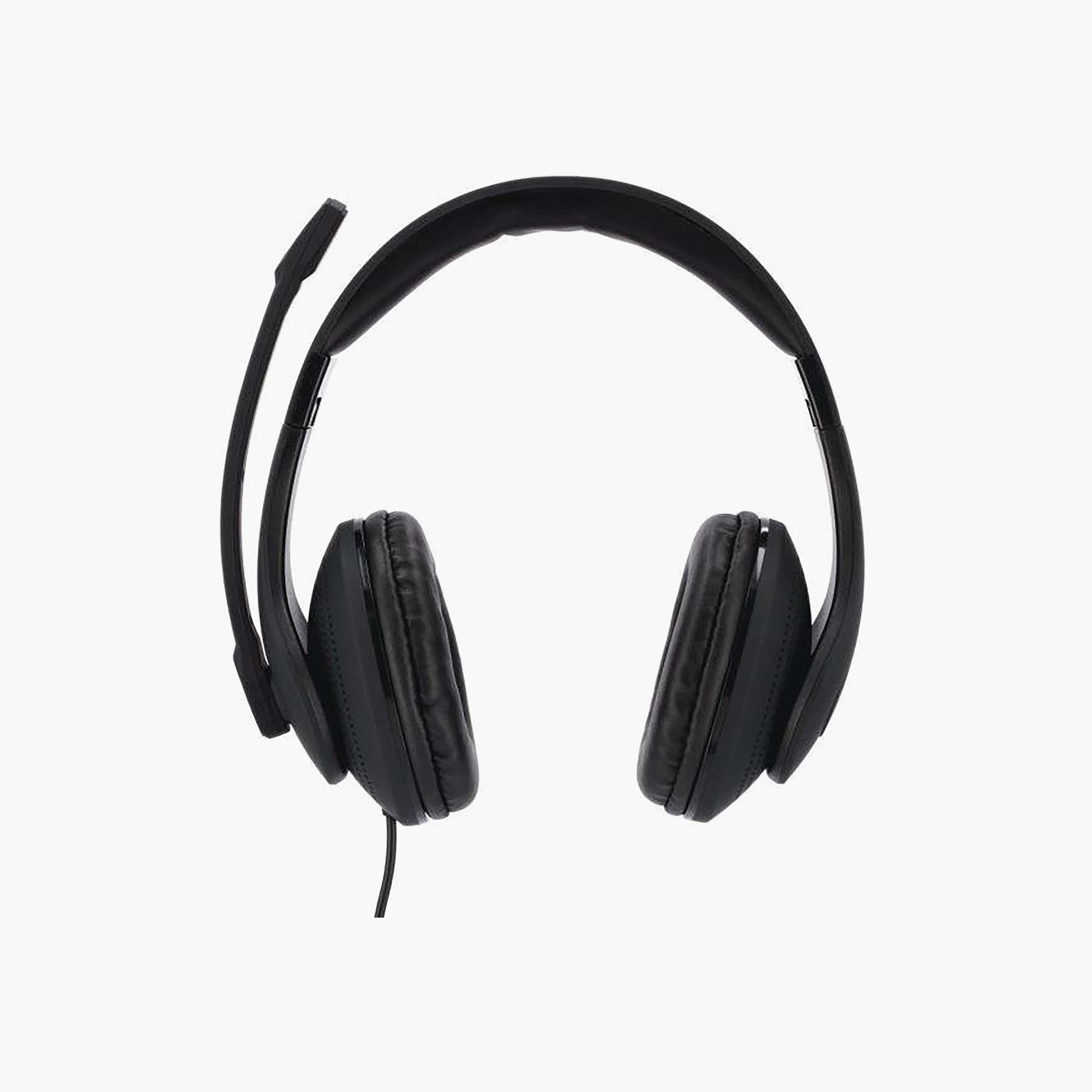 طقم سماعة رأس هاما للكمبيوتر على الأذن HS-USB300 مع كاميرا ويب، أسود من هاما | 139999-electronics-headphonesandearphones-image-2