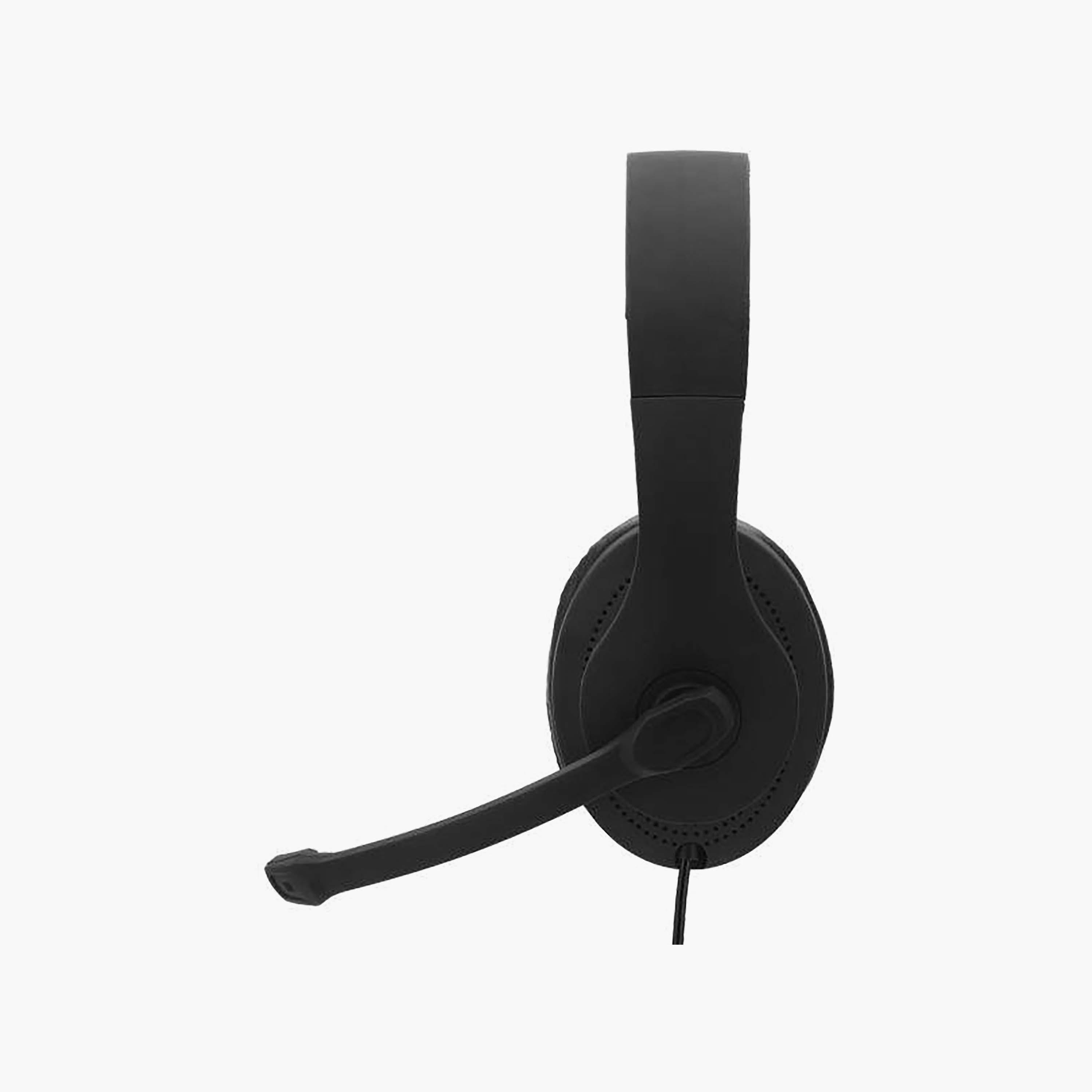 طقم سماعة رأس هاما للكمبيوتر على الأذن HS-USB300 مع كاميرا ويب، أسود من هاما | 139999-electronics-headphonesandearphones-image-3