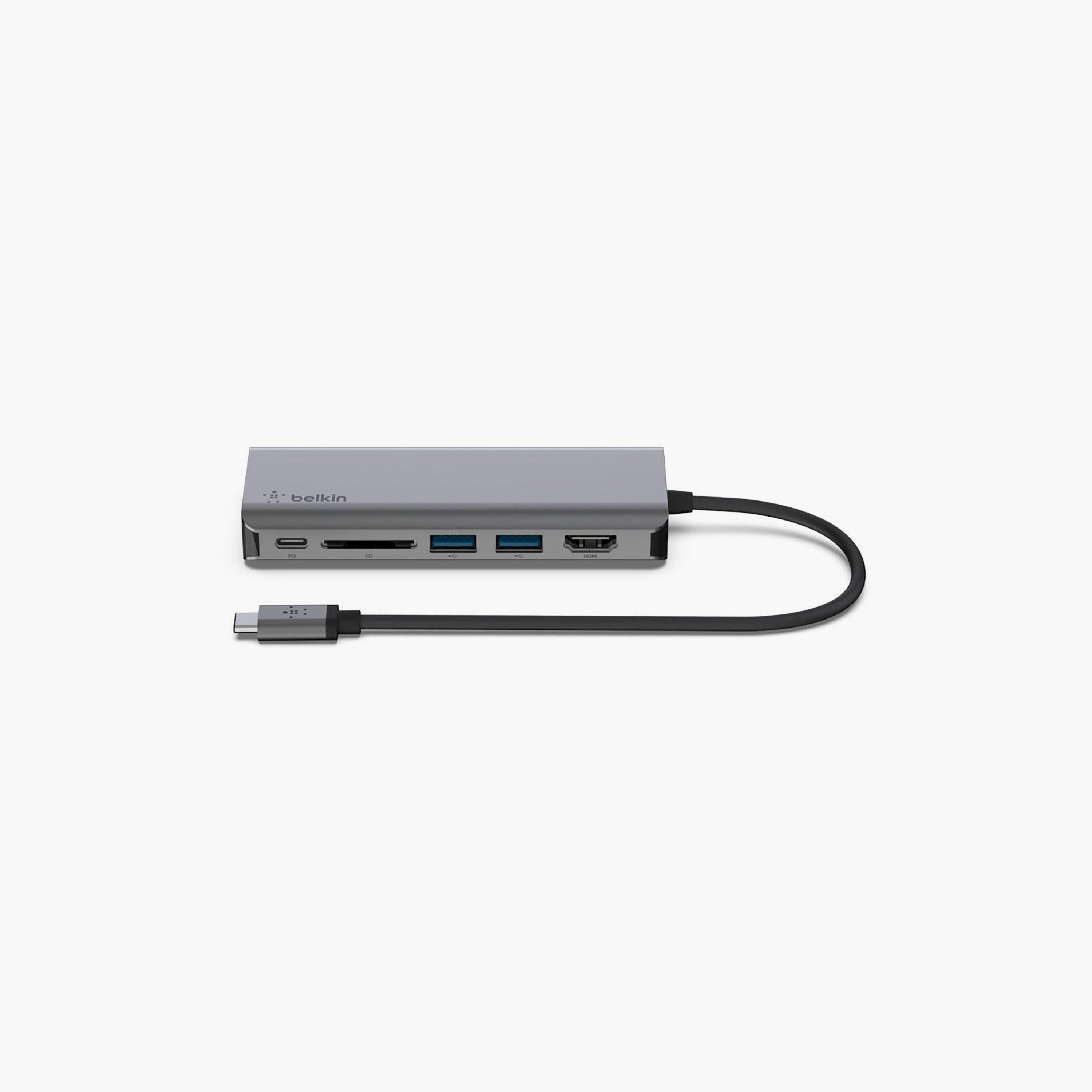 موزع بيلكن 6 في 1 متعدد المنافذ بمنفذ USB-C من بيلكن | BKN-AVC008BTSGY-electronics-accessories-computeraccesories-image-2