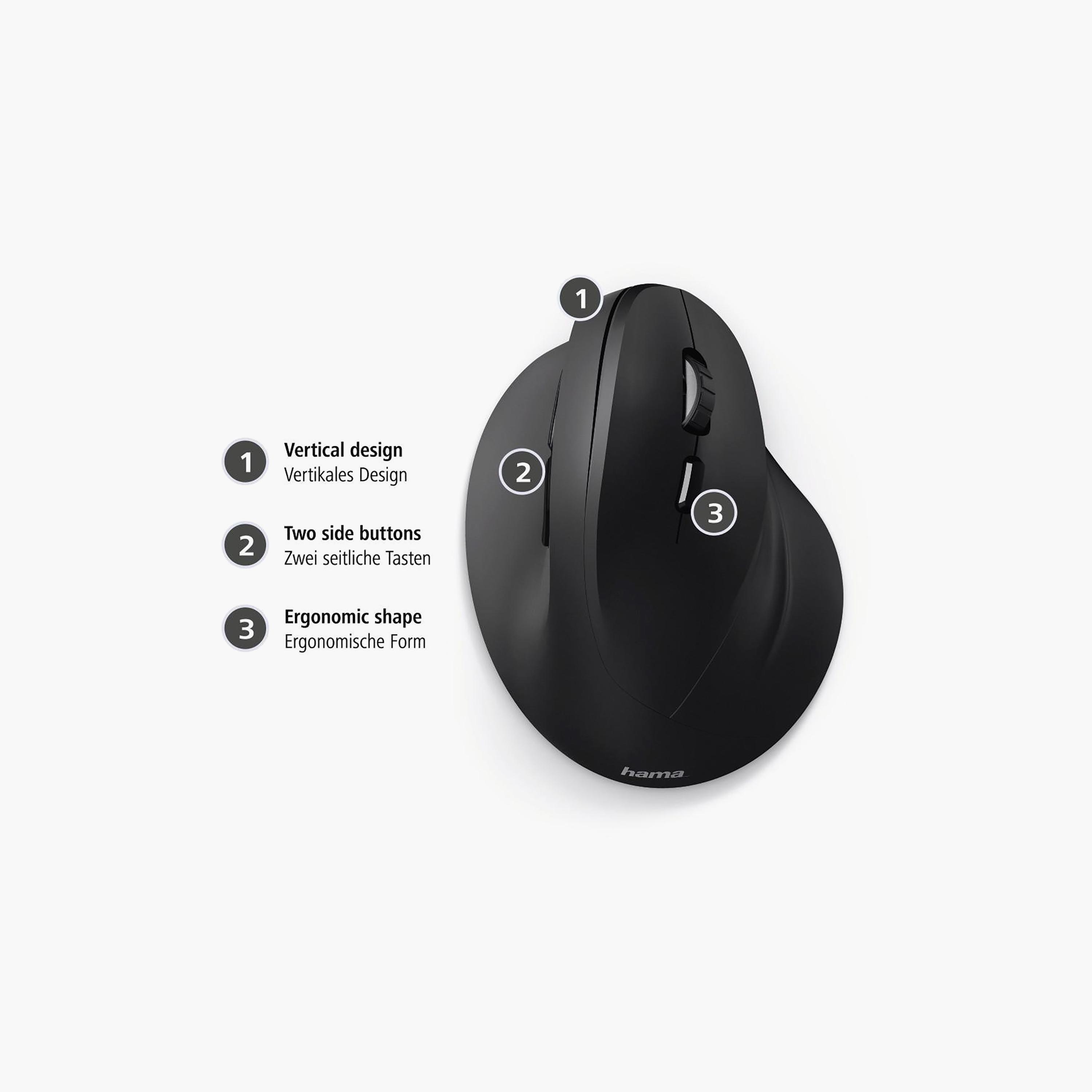 Hama EMW-500 Ergonomic Mouse Black | 182699-electronics-accessories-computeraccesories-image-3