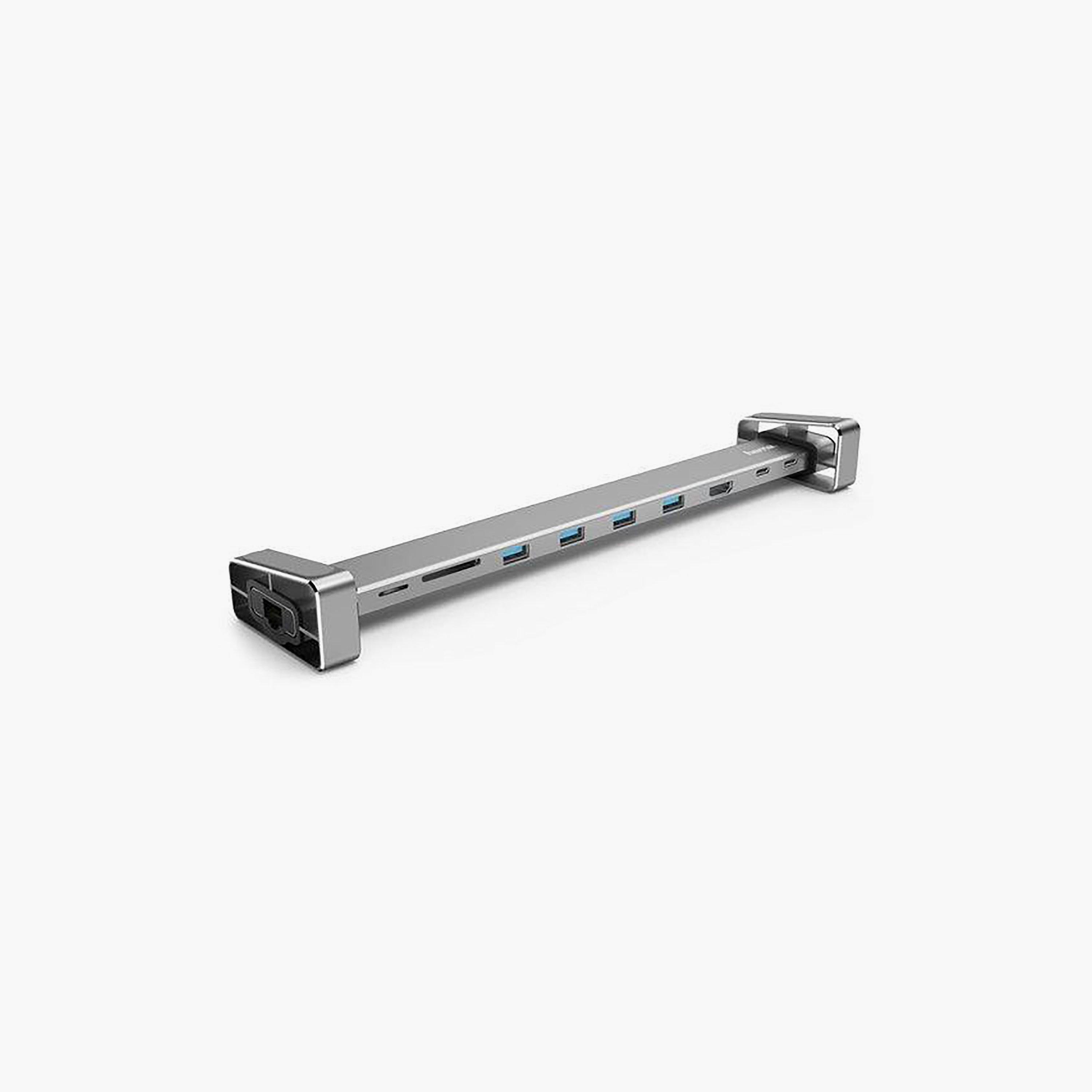 قاعدة توصيل هاما 9 في 1 بمنفذ USB-C تشمل 4 منافذ USB-A، وUSB-C، وHDMI، وLAN، وSD، وMicroSD من هاما | 135765-electronics-accessories-computeraccesories-image-1