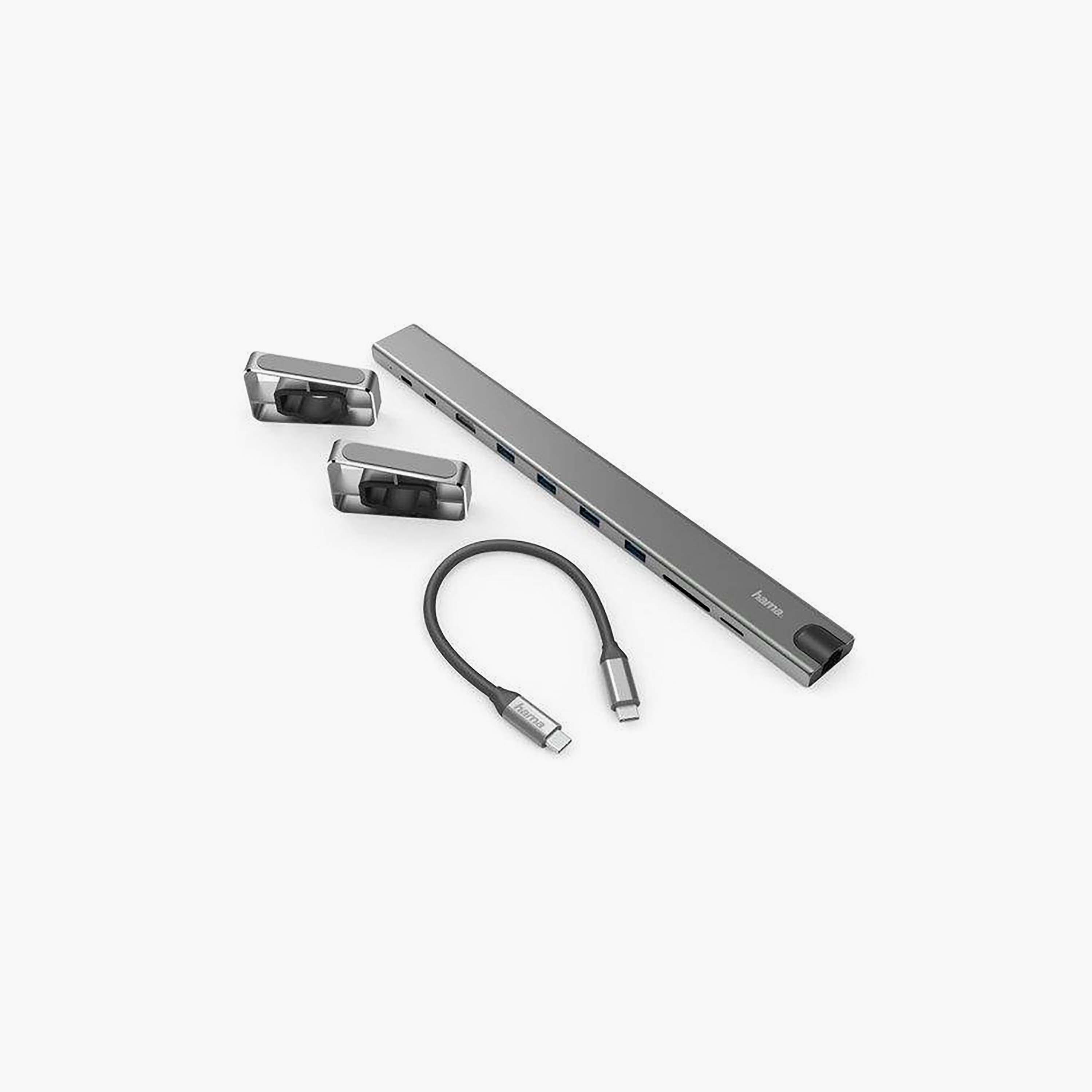 قاعدة توصيل هاما 9 في 1 بمنفذ USB-C تشمل 4 منافذ USB-A، وUSB-C، وHDMI، وLAN، وSD، وMicroSD من هاما | 135765-electronics-accessories-computeraccesories-image-4