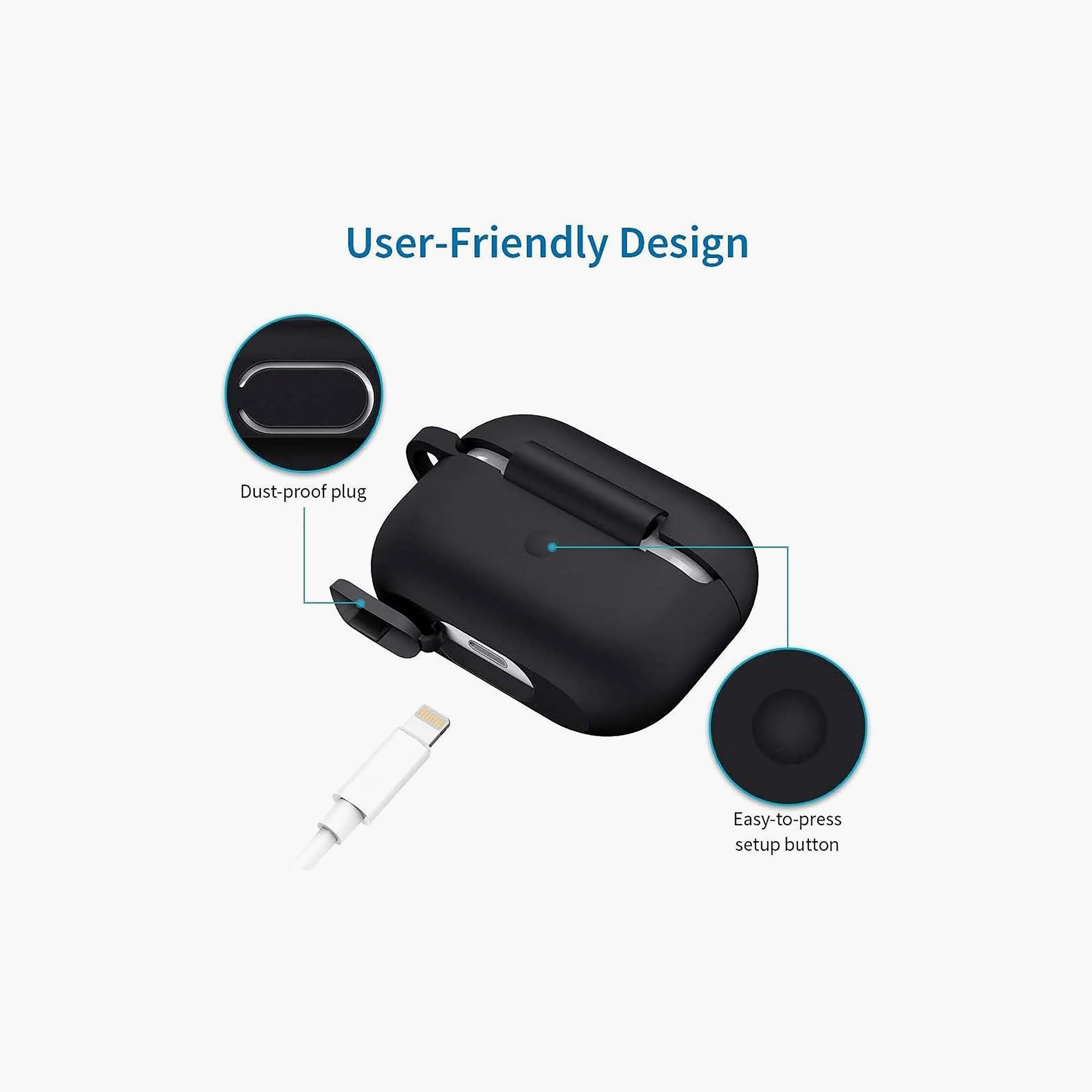 مجموعة غطاء حماية سيليكون لسماعات إيربودز برو من تراندز | TR-HSC386-electronics-accessories-mobileaccesories-image-2