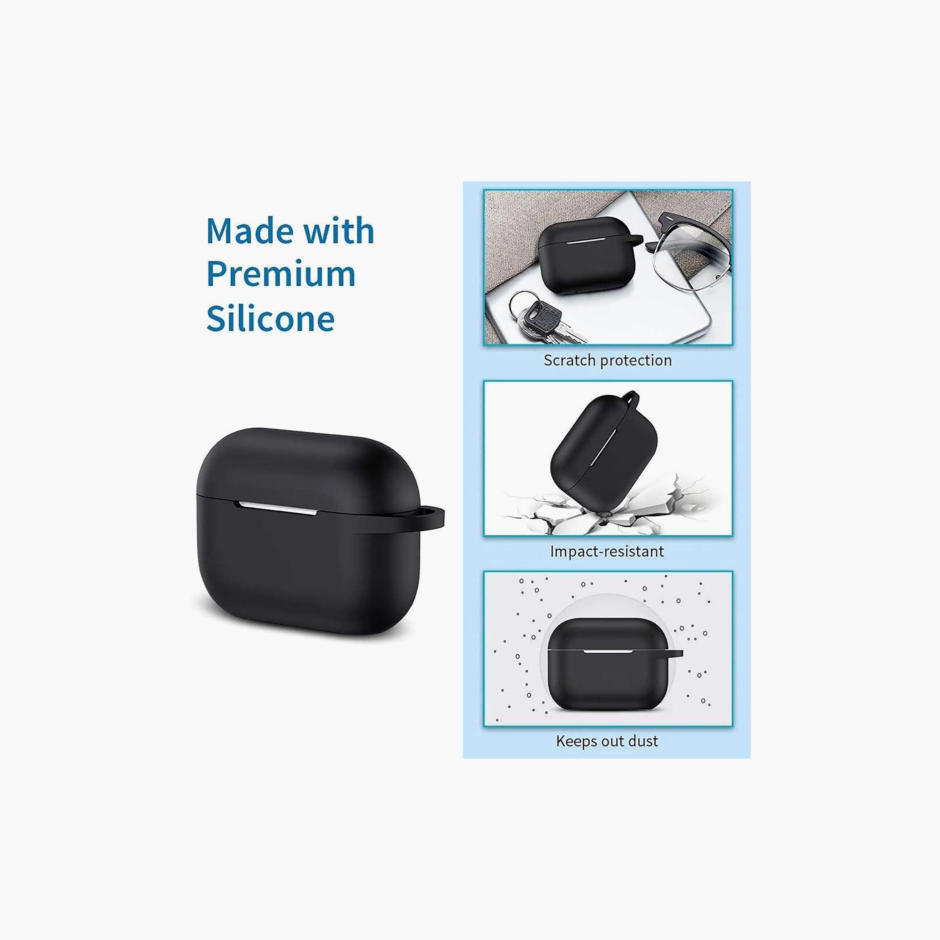 مجموعة غطاء حماية سيليكون لسماعات إيربودز برو من تراندز | TR-HSC386-electronics-accessories-mobileaccesories-image-3