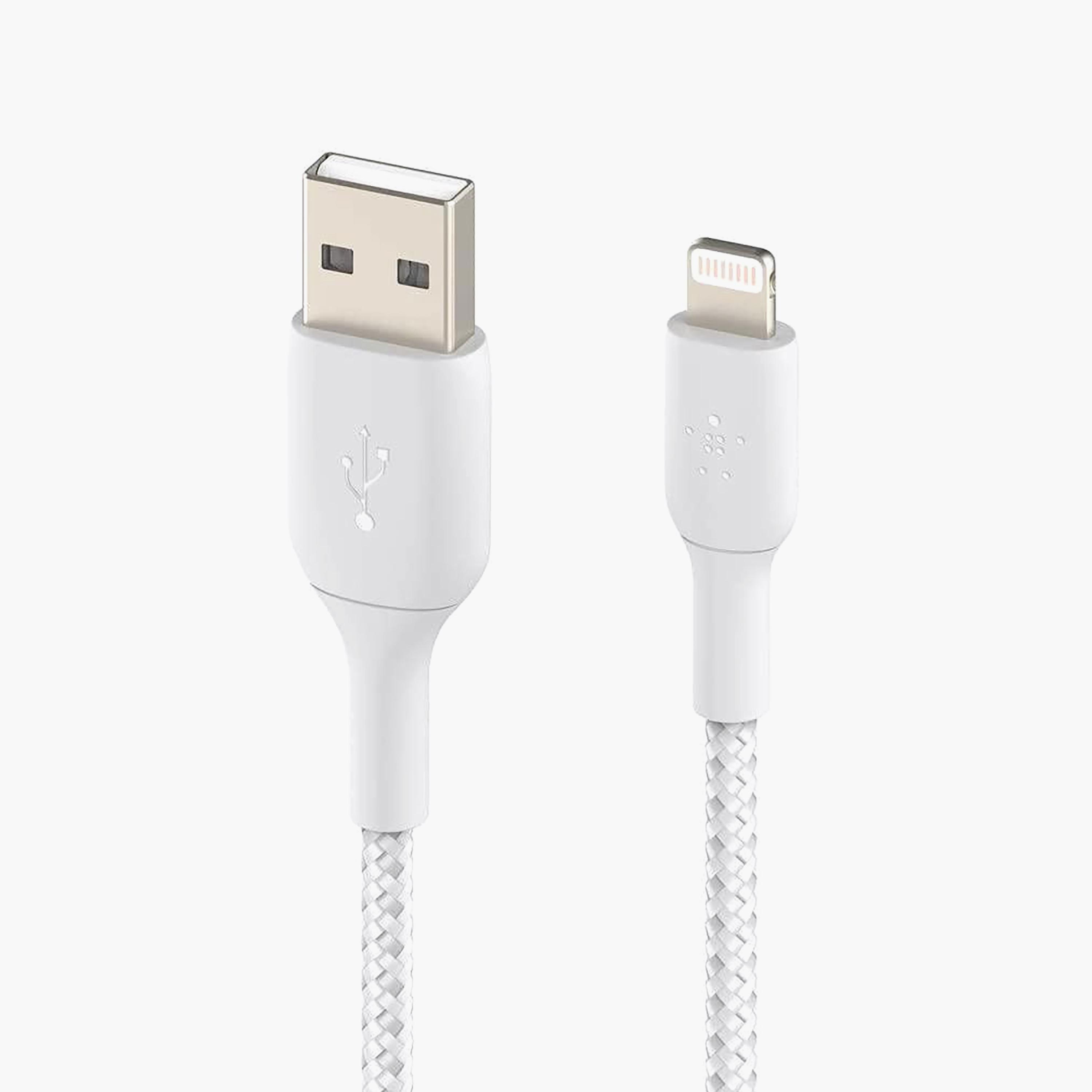 Belkin 1M Lightning to USB-A Charging Cable White | BKN-CAA002BT1MWH-electronics-accessories-mobileaccesories-image-2