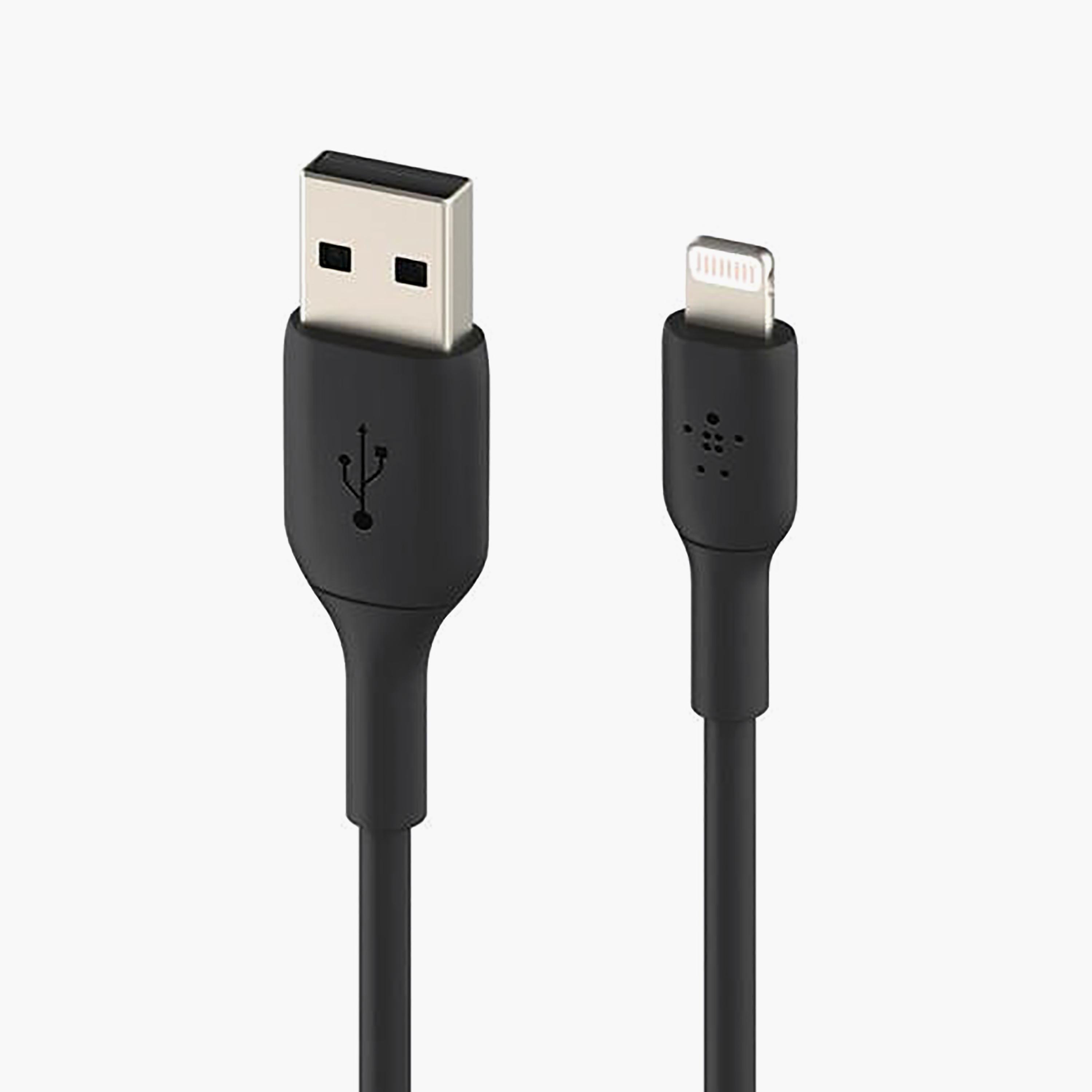 Belkin Cable PVC A to Lightning 1m Black | BKN-CAA001BT1MBK-electronics-accessories-mobileaccesories-image-1