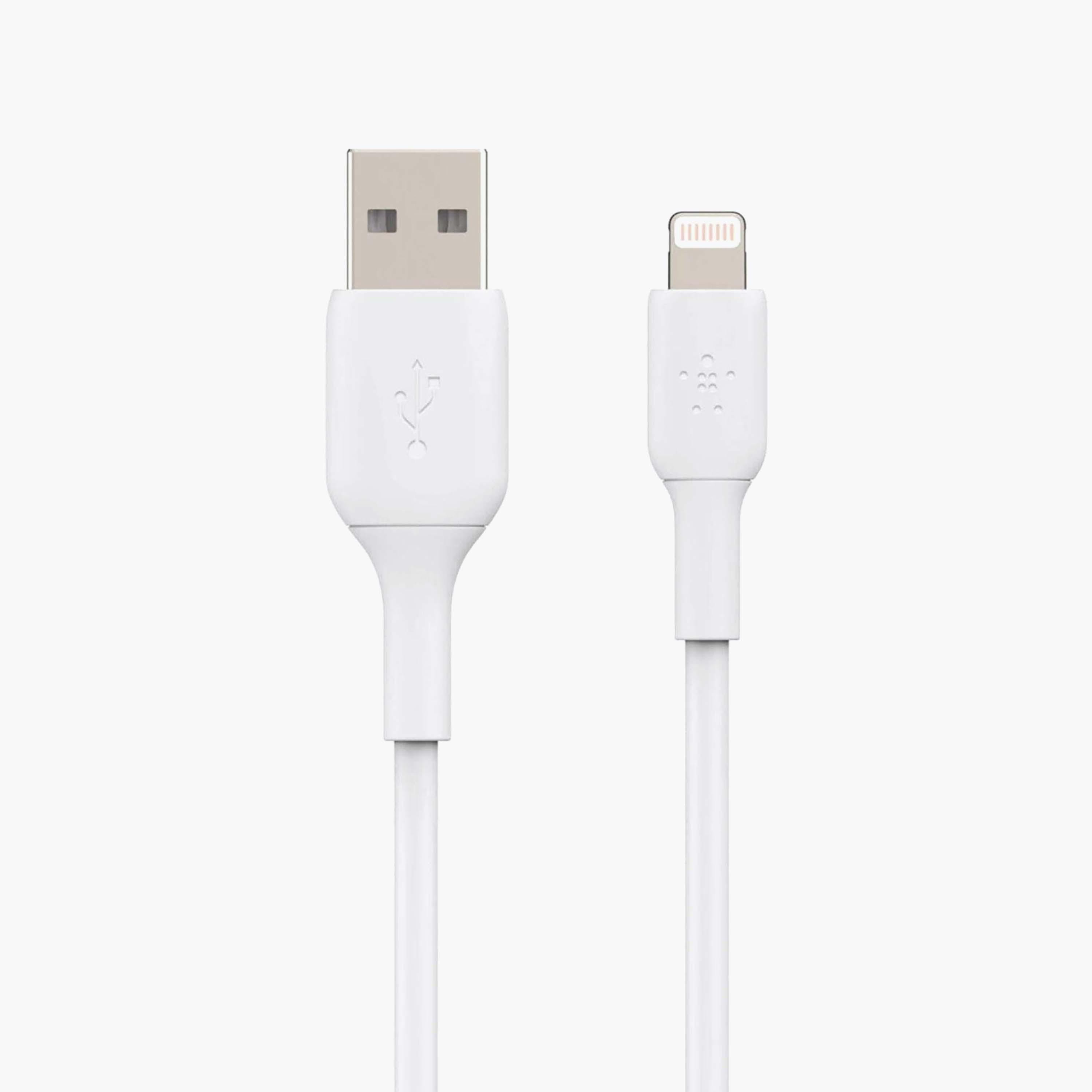 Belkin Boost Charge PVC 1m Lightning to USB 2.0 Type-A Cable White | BKN-CAA001BT1MWH-electronics-accessories-mobileaccesories-image-2