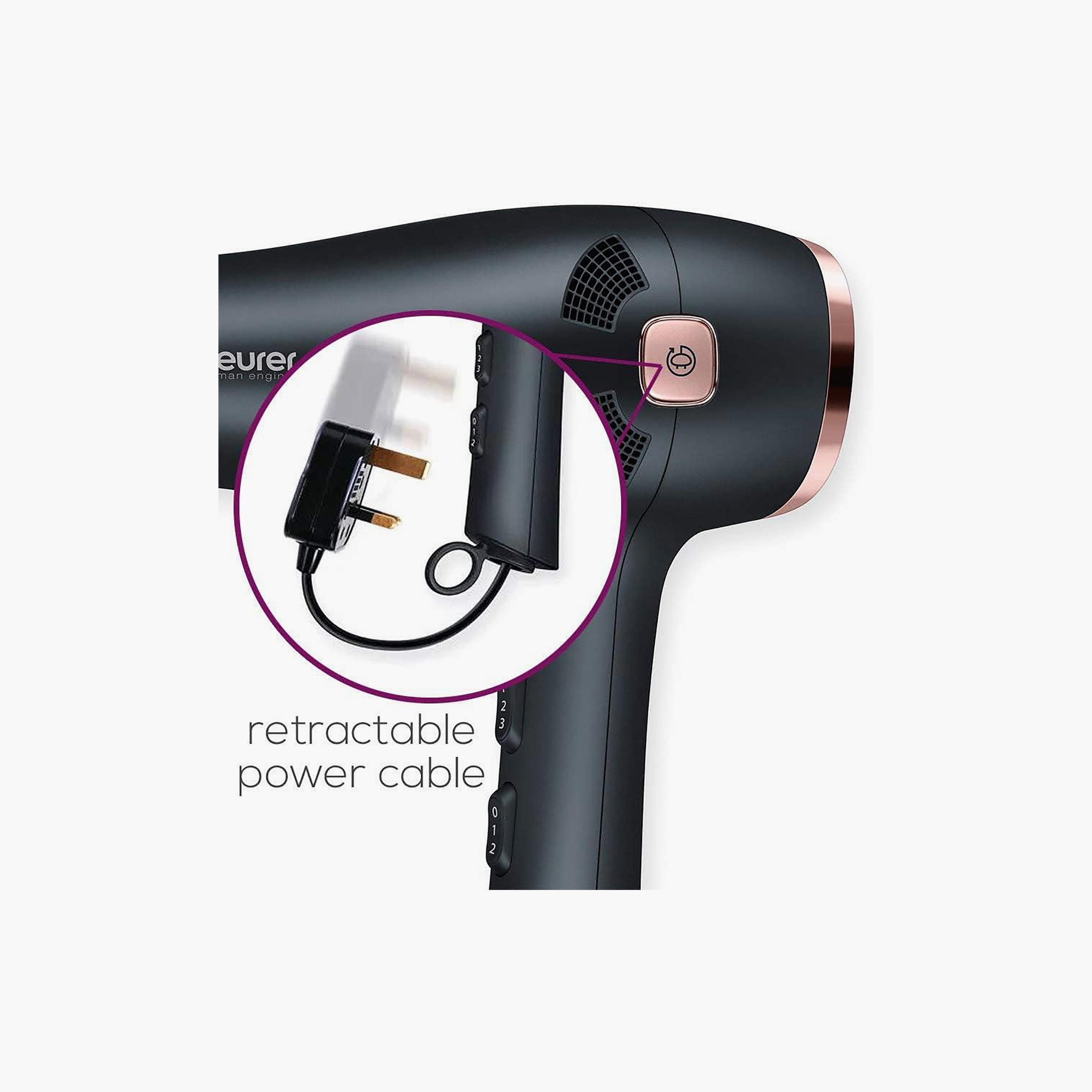 Beurer Hair Dryer 2000W Black | HC 55-beautyandpersonalcare-appliances-hairstylingtools-hairdryers-image-3