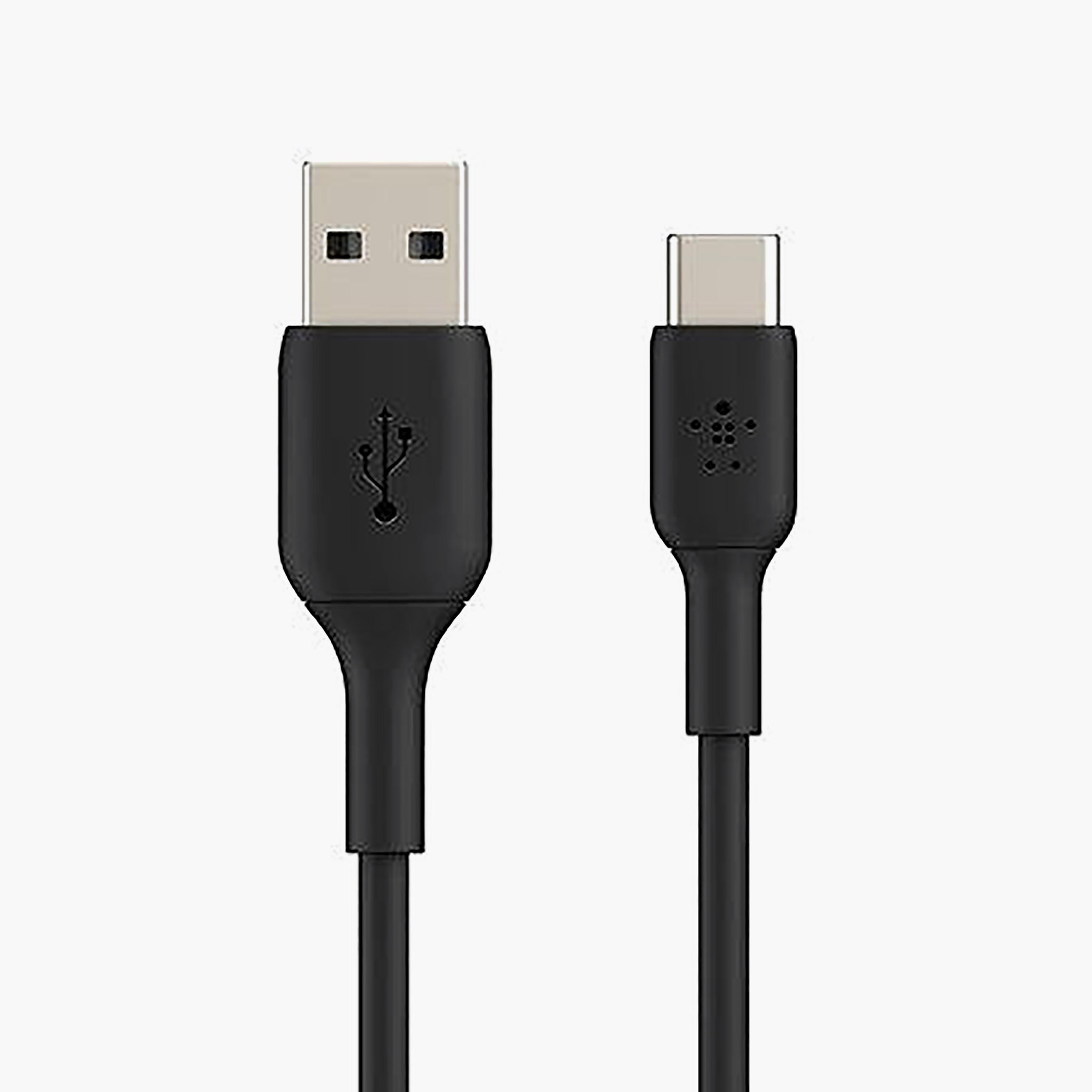 كابل بيلكن من USB-C إلى USB-A بطول 1 متر، أسود من بيلكن | BKN-CAB001BT1MBK-electronics-accessories-mobileaccesories-image-1