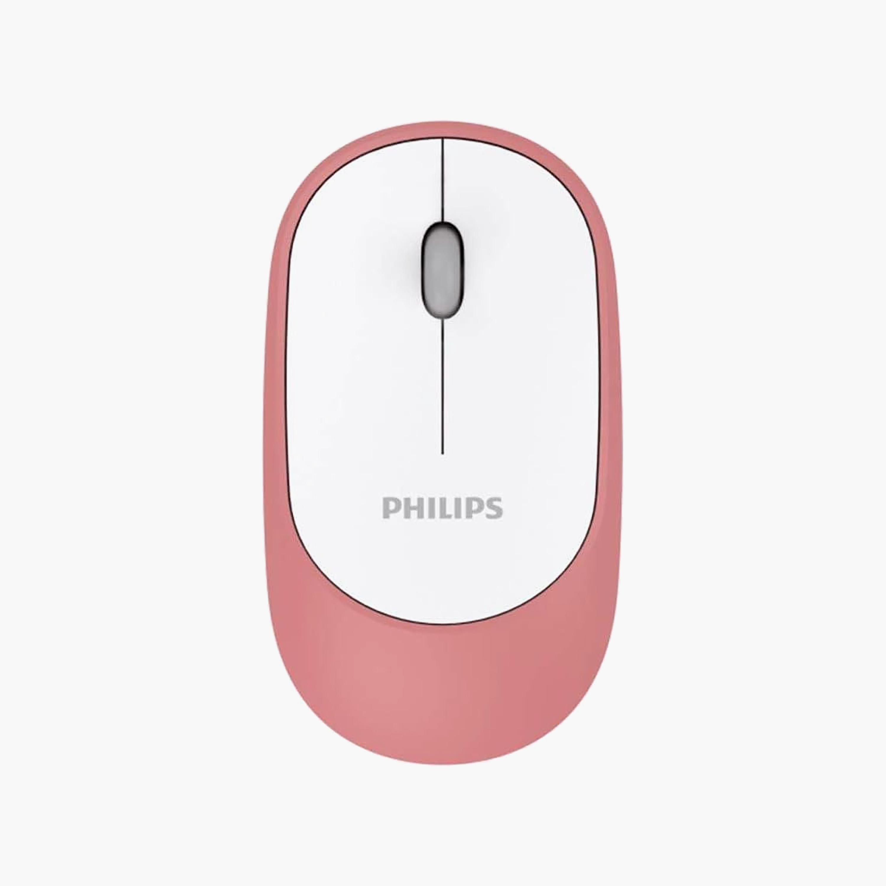 ماوس فيليبس لاسلكي للابتوب والكمبيوتر الشخصي، وردي من فيليبس | SPK7314-electronics-accessories-computeraccesories-image-1