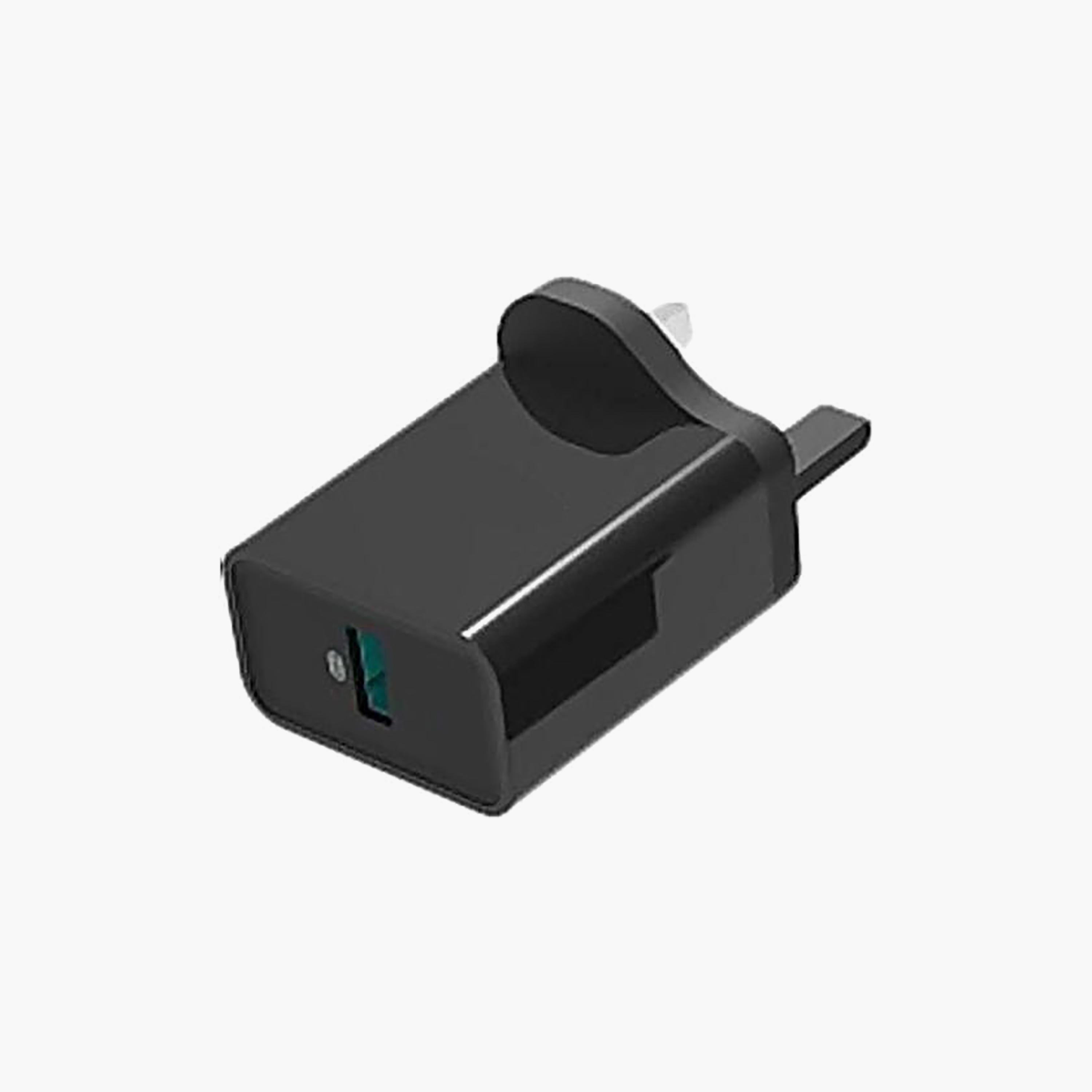 شاحن جداري سريع روموس باور كيوب لايت بقابس للمملكة المتحدة منفذ USB مع تقنية كوالكوم 3.0 للمنزل باللون الأس-electronics-accessories-mobileaccesories-image-2