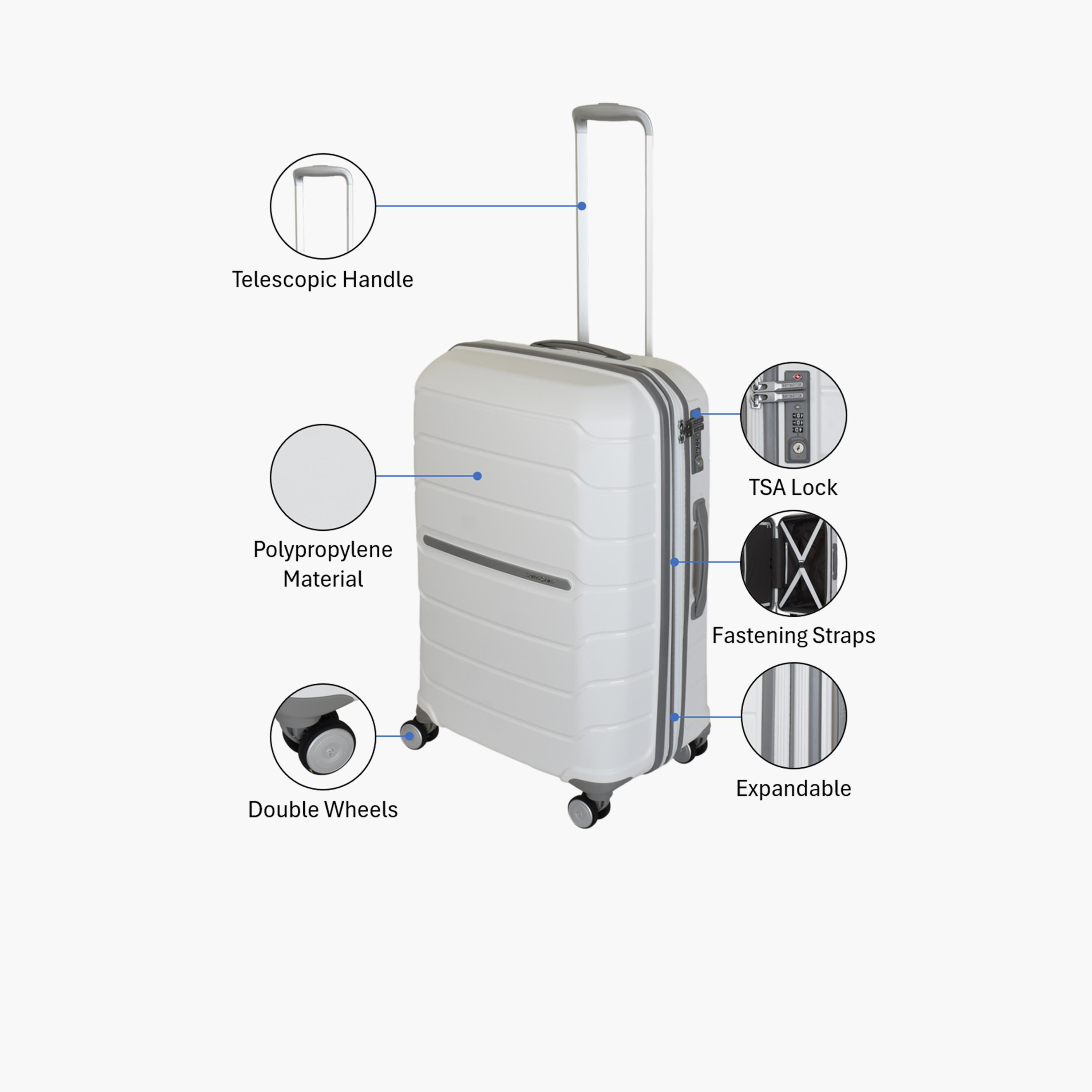 Samsonite Freeform 68 CM Medium Check-in Polypropylene Hard Sided 4-Wheeler Spinner Trolley Bag with TSA Lock-travel-luggagesandbags-luggage-image-3