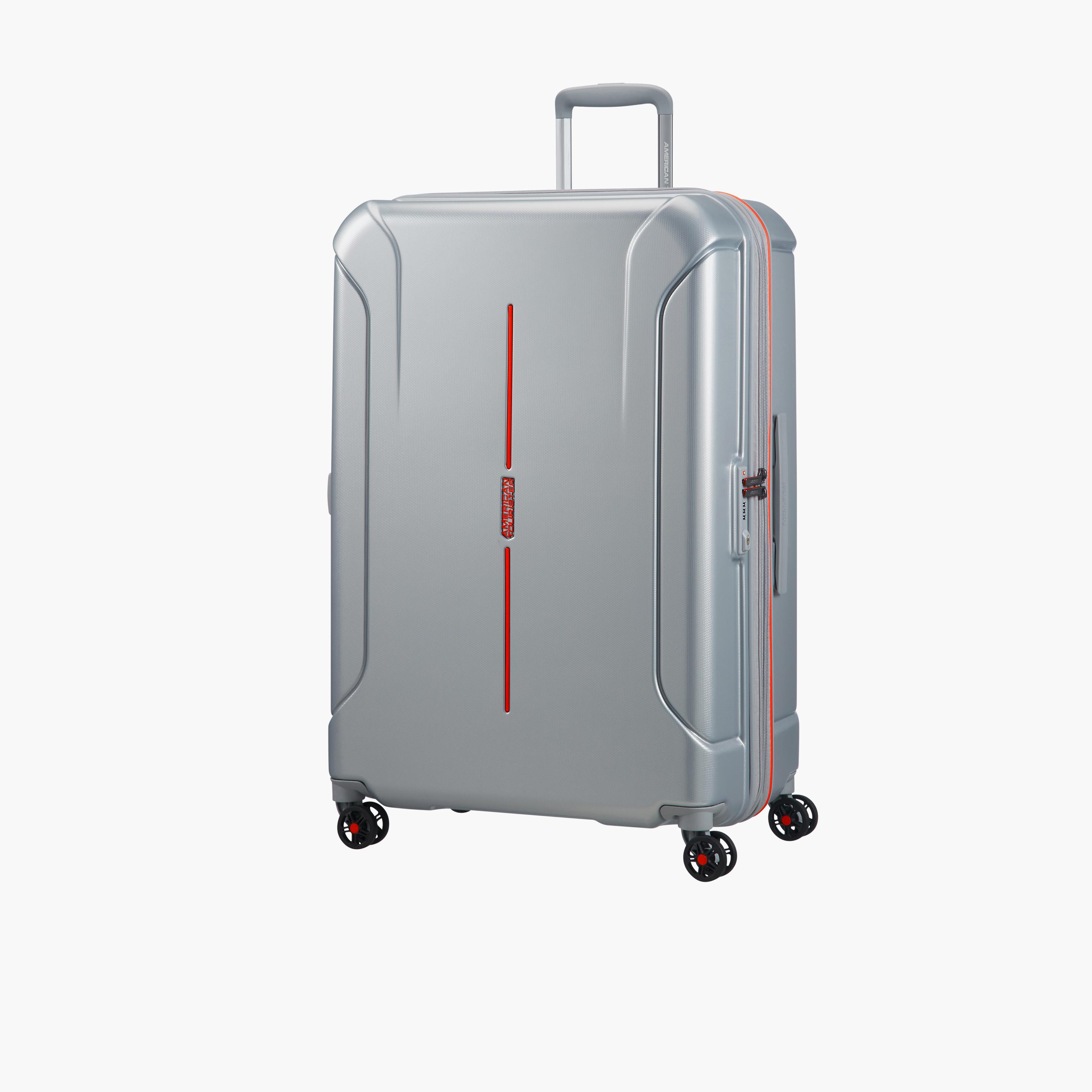 American Tourister Technum 77 CM Medium Check-in Polycarbonate with ABS Hard-Sided 4-Wheeler Spinner Trolley Bag with TSA Lock-travel-luggagesandbags-luggage-image-1